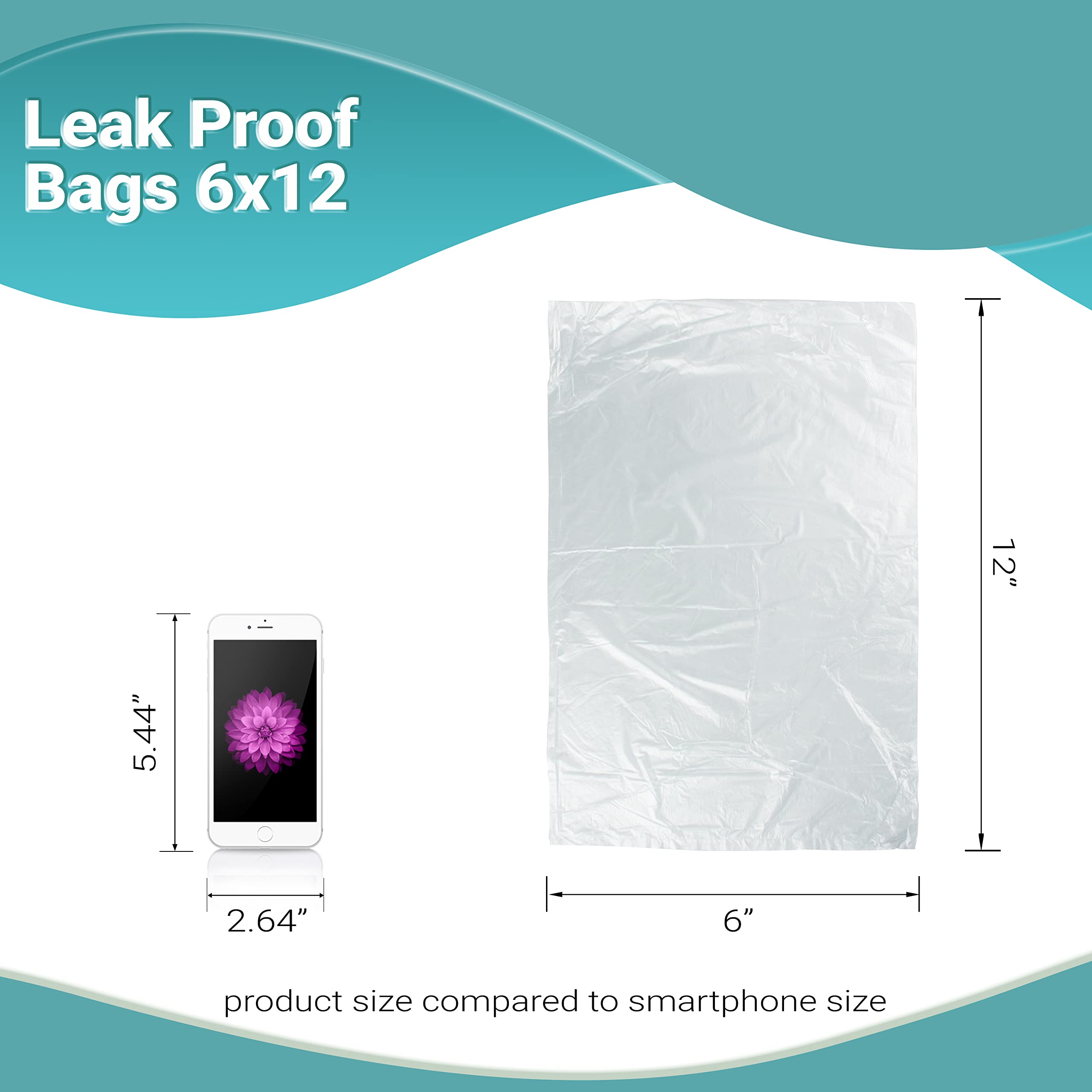 APQ 1000 Pack Leak Proof Bags with EVA Additive 6x12 Inches | 1.40 Mil Polyethylene Storage Bags | Clear Plastic Bags for Industrial, Food Service & Medical Use | Perfect for Packaging, Storing & Organizing | Ideal for Restaurants, Laboratories & Retail Businesses