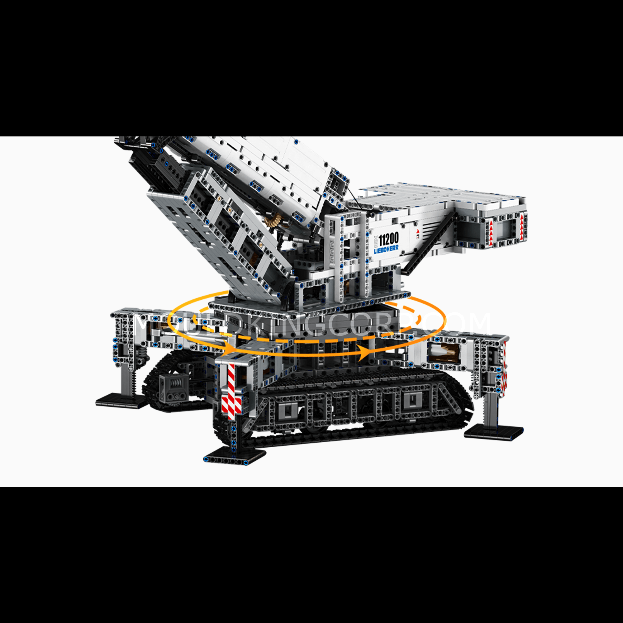 MOULD KING 17002 Crawler Crane 11200 Building Set - 4000 Pieces Construction Toy for Adults & Kids | STEM Educational Building Blocks for Engineering Enthusiasts | Perfect for Birthday Gifts & Home Decoration