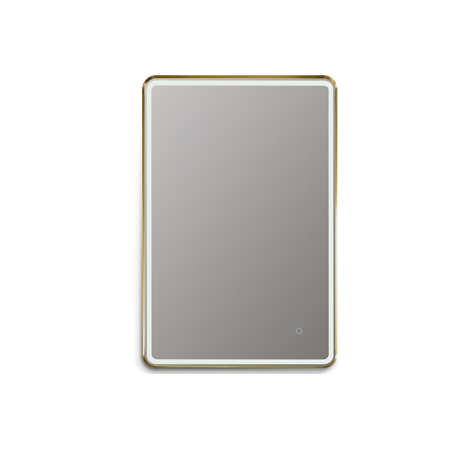 Viaggi 24-Inch Rectangle LED Bathroom Vanity Mirror with Frame - Modern Lighted Wall Mirror for Makeup, Shaving & Home Decor