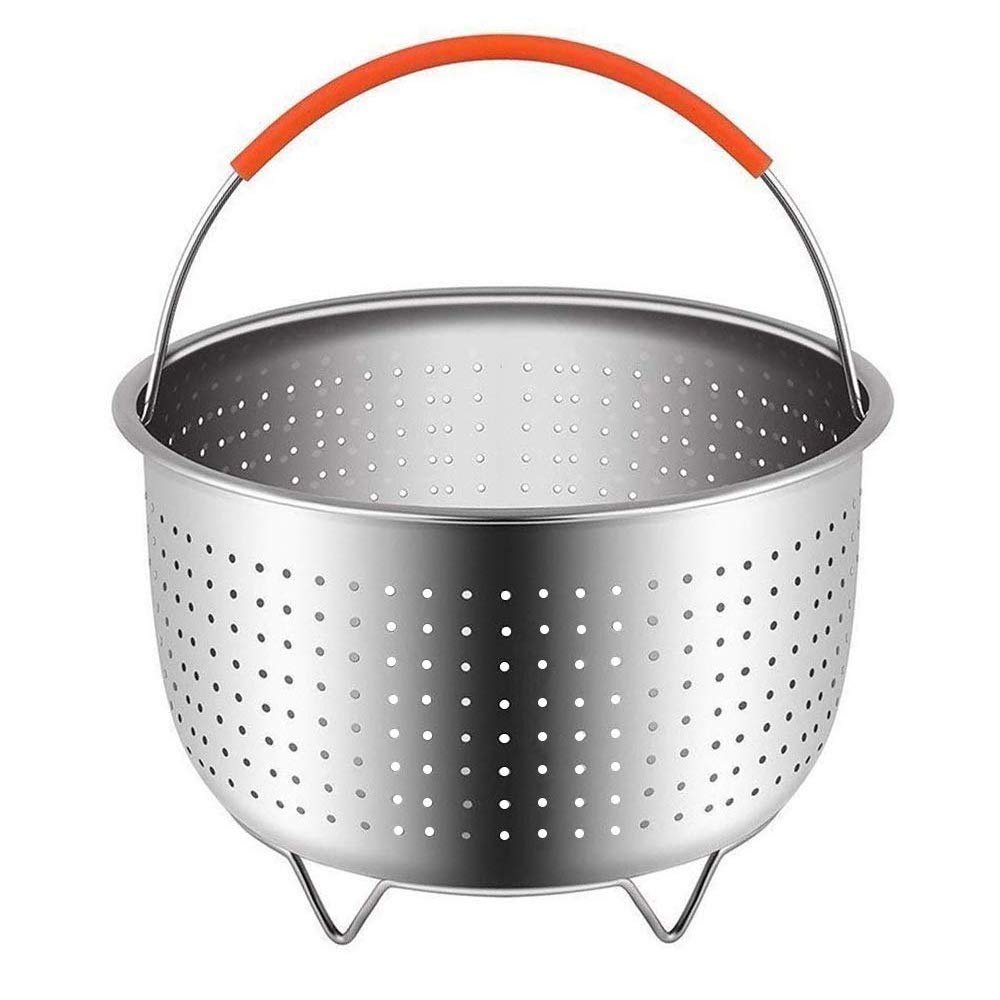 Stainless Steel Steamer Basket for Instant Pot - 3qt Vegetable Steamer Insert for Cooking Healthy Meals | Perfect for Steaming Veggies, Dumplings & Seafood in Pressure Cookers