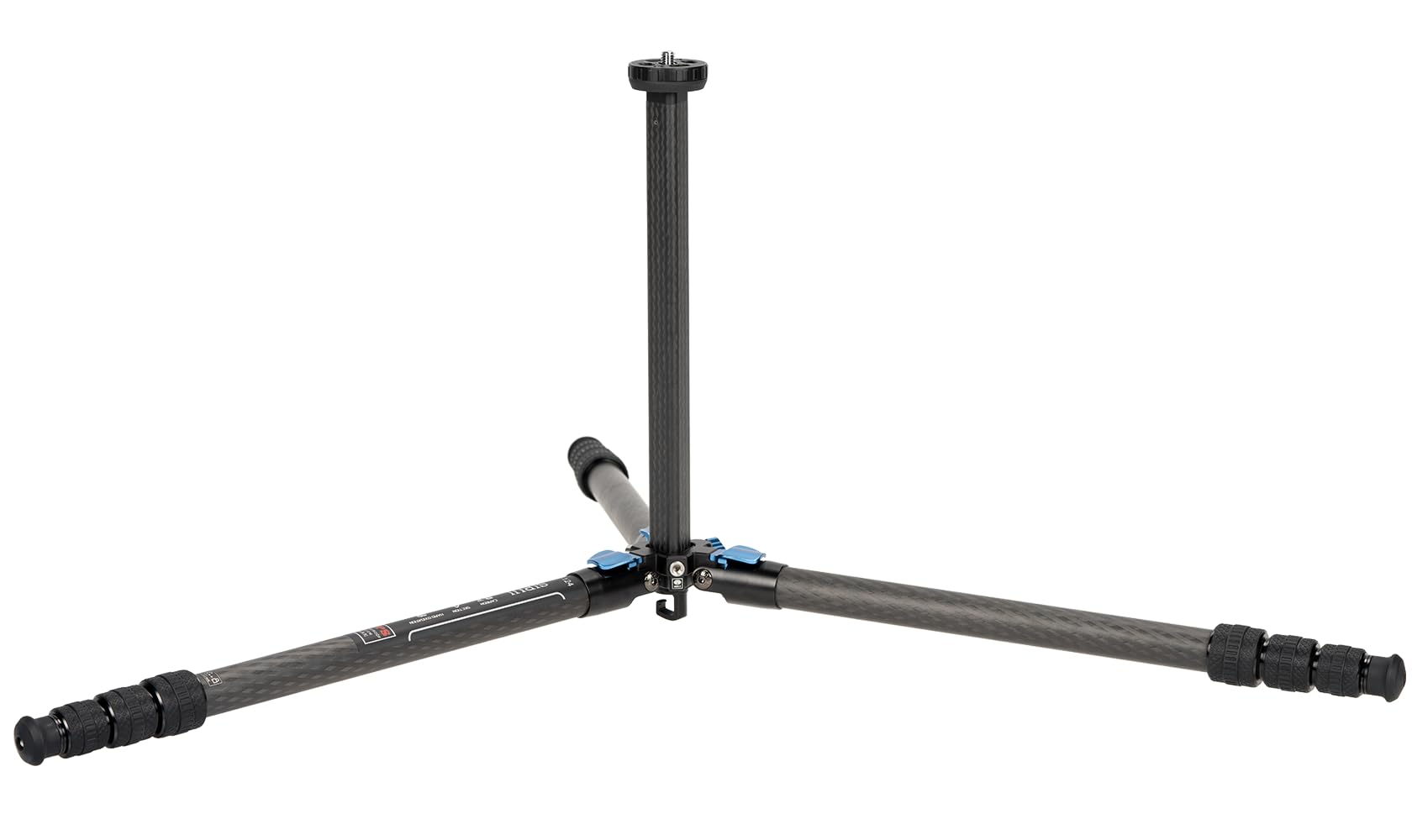 SIRUI ST-124 Carbon Fiber Tripod with Triangular Center Column - Waterproof Travel Tripod for DSLR Cameras, 4-Section Adjustable up to 62.2in, 26lbs Load Capacity - Perfect for Outdoor Photography, Hiking, Travel & Vlogging