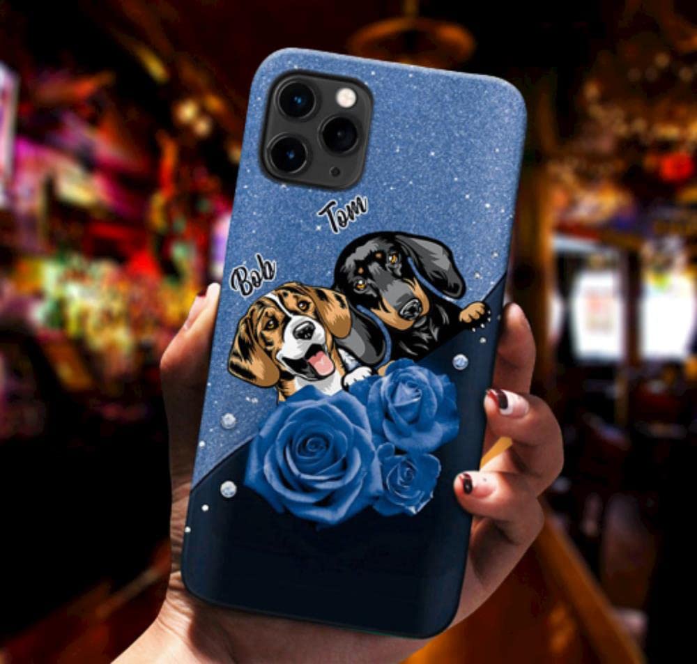 Custom Dog Phone Case for iPhone & Samsung - Personalized Pet Case for Dog Lovers, Birthday Gift Idea - Perfect for Daily Use, Travel & Pet Lovers Accessories