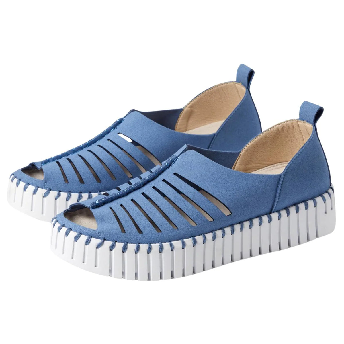 Ilse Jacobsen Tulip 9376 Women's Platform Open Toe Sandals - Comfortable Summer Beach Walking Shoes for Outdoor Activities