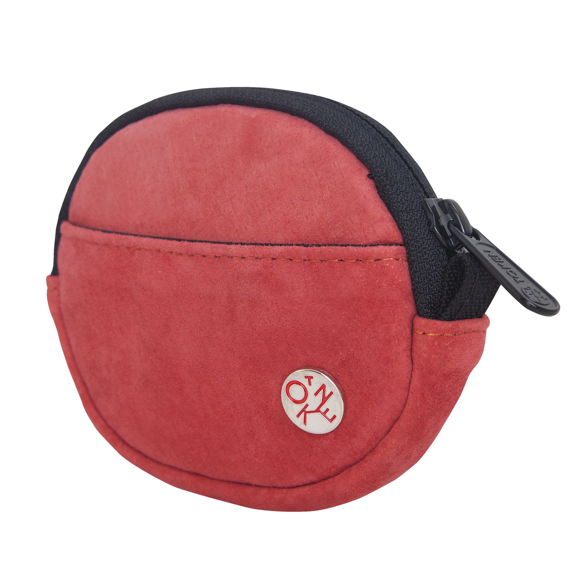 Premium Suede Coin Purse for Women & Men - Small Leather Wallet for Cash & Cards - Compact Travel Organizer for Coins, Keys & Jewelry - Perfect for Shopping, Travel & Everyday Use - Red