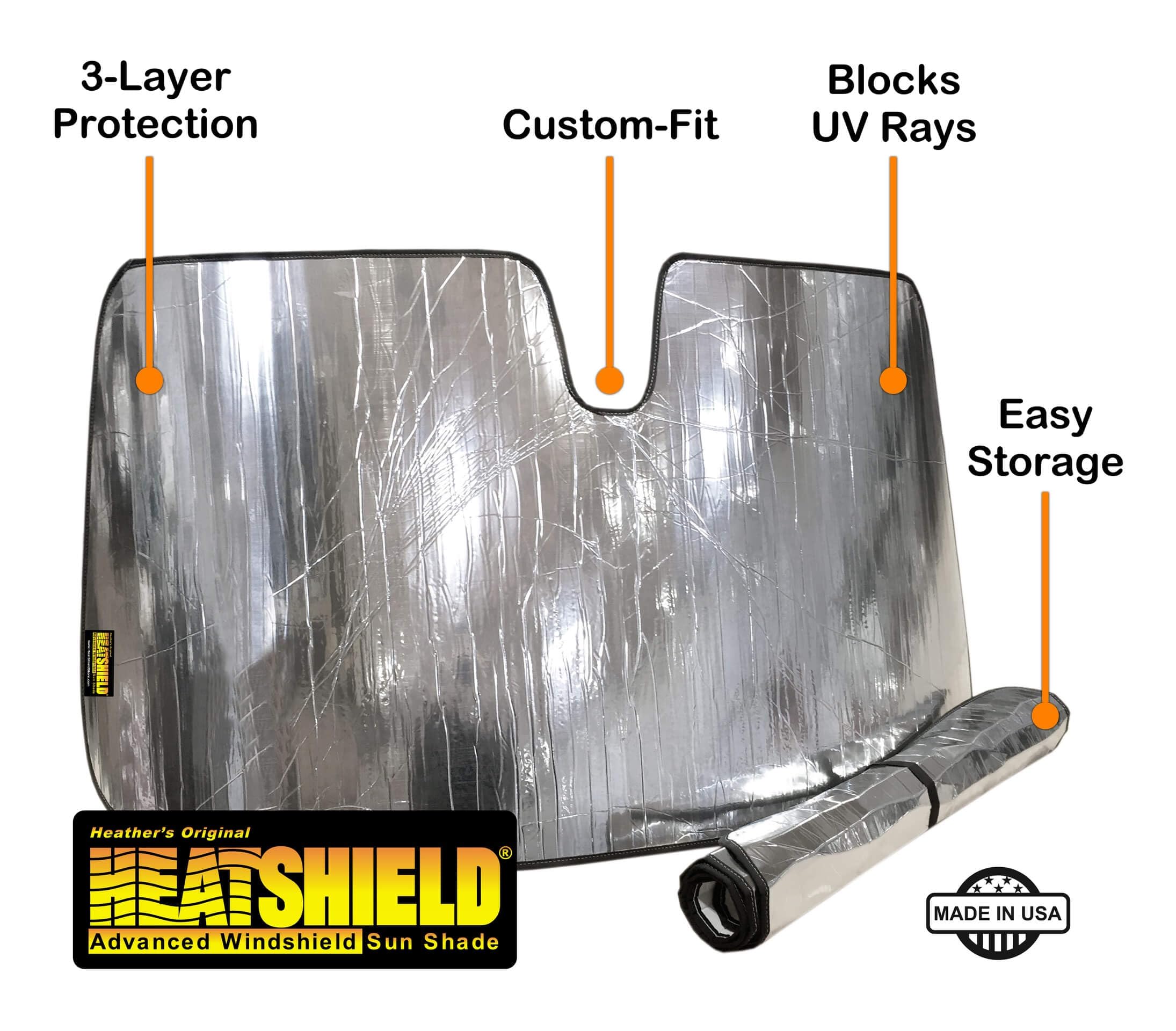 Custom-Fit HeatShield Windshield Sun Shade for Mercedes-Benz E-Class (S212) Wagon 2010-2016 | UV Protection & Heat Blocking | Silver Series | Perfect for Parking & Summer Protection
