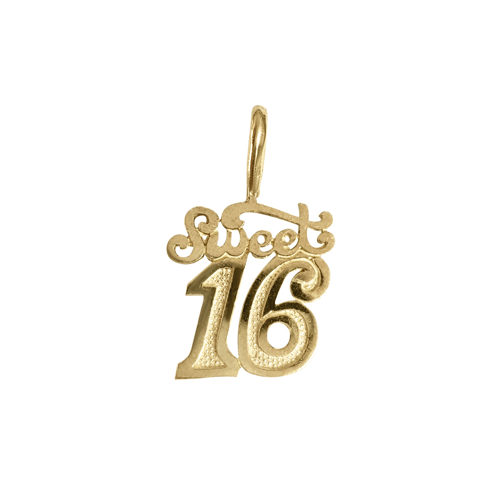 10k Yellow Gold Sweet 16 Birthday Charm Bracelet - Perfect for Teen Girls' Birthday Gifts & Special Occasions