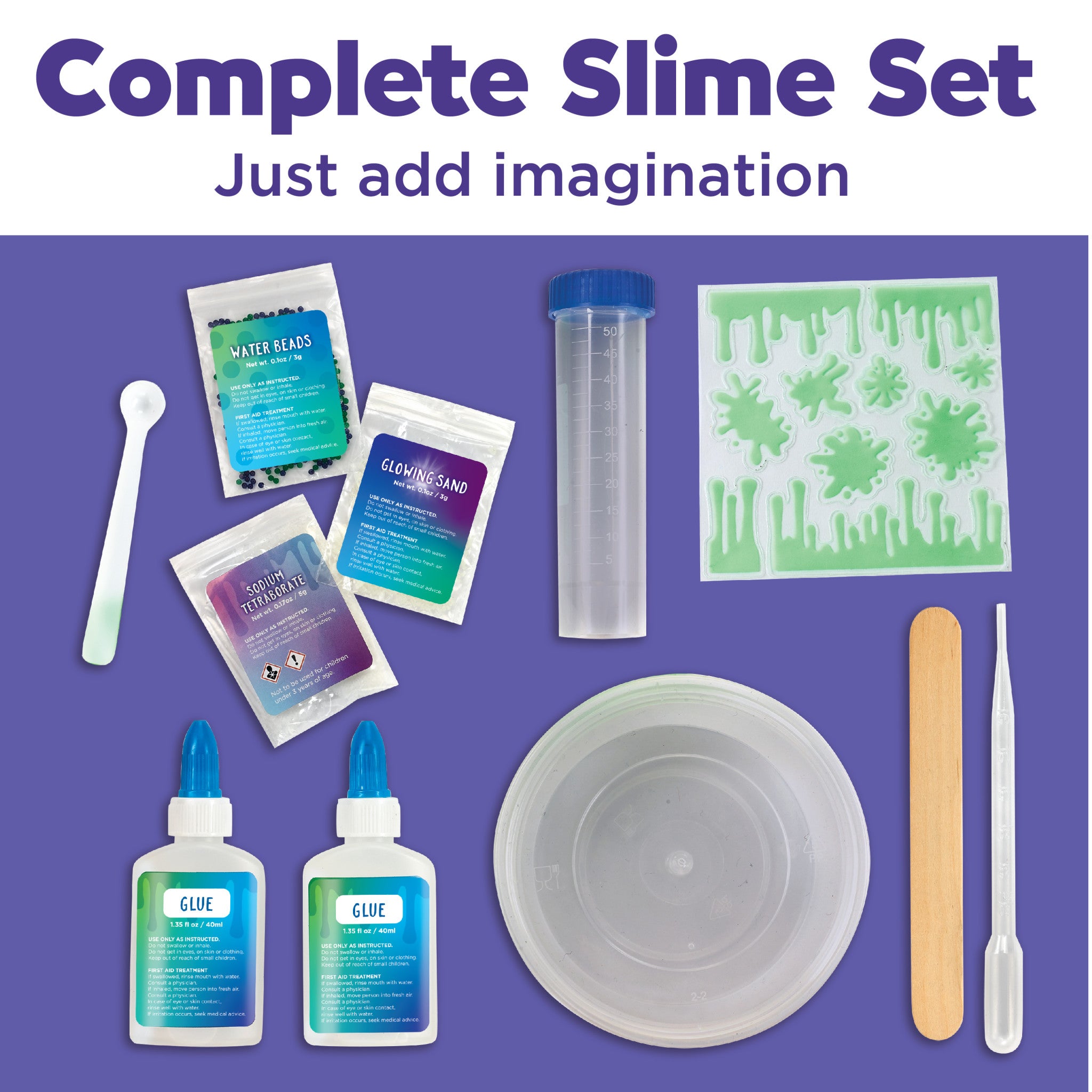 DIY Glowing Squishy Slime Kit - Non-Toxic & Stretchy Sensory Toy for Kids - Fun Science Experiment & Stress Relief - Perfect for Birthday Parties, Classroom Activities & Relaxation Play