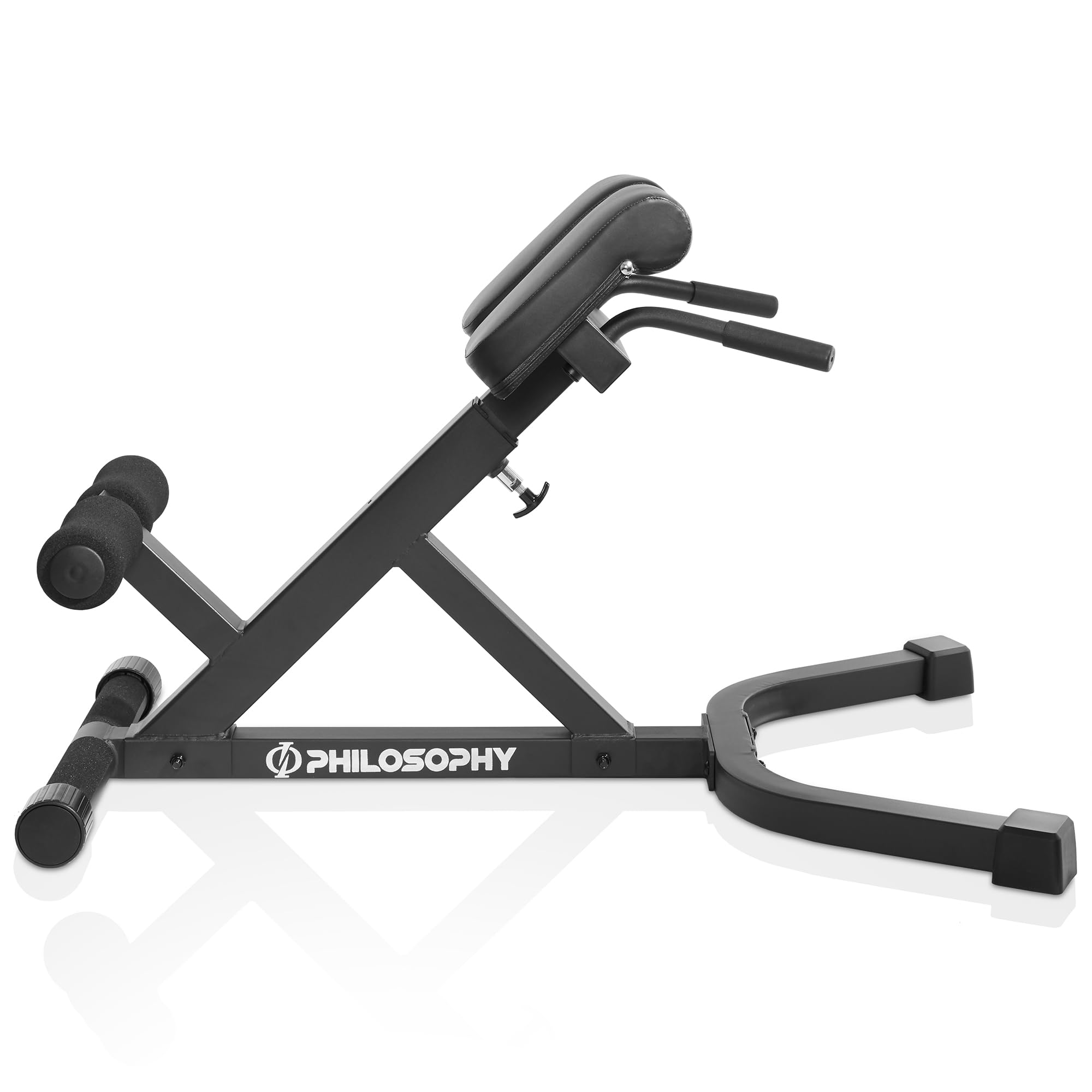Philosophy Gym Hyper-Extension Roman Chair - Adjustable Lower Back Bench for Home & Commercial Use | Perfect for Core Strength Training, Back Pain Relief & Glute Workouts