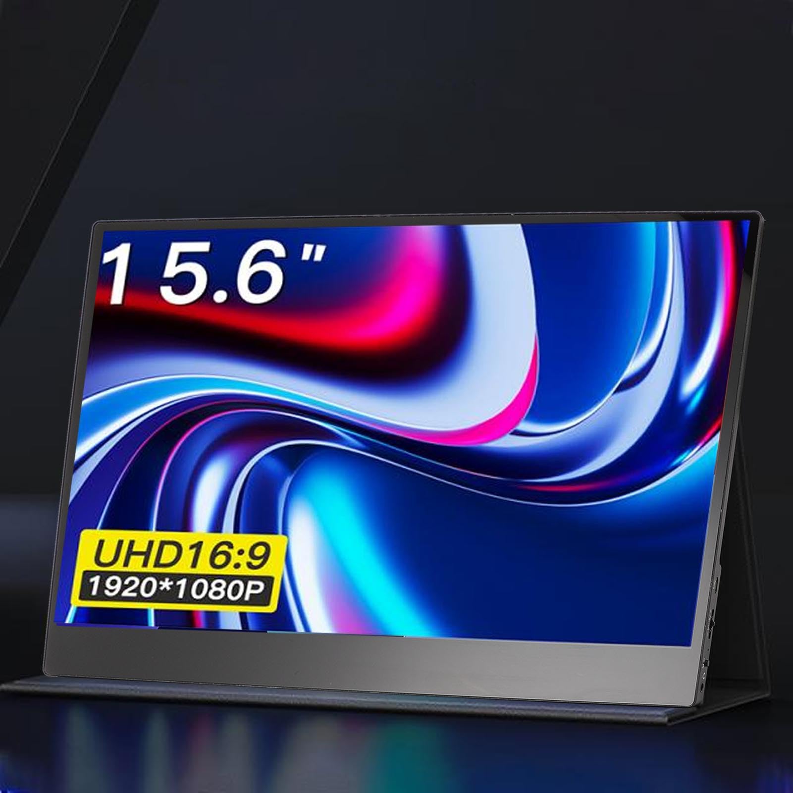 15.6 Inch Portable Monitor FHD 1080P IPS Touch Screen Display with USB-C & HDMI - Ultra Thin Travel Monitor for Laptop, Computer - Perfect for Business Travel, Gaming & Second Screen Setup