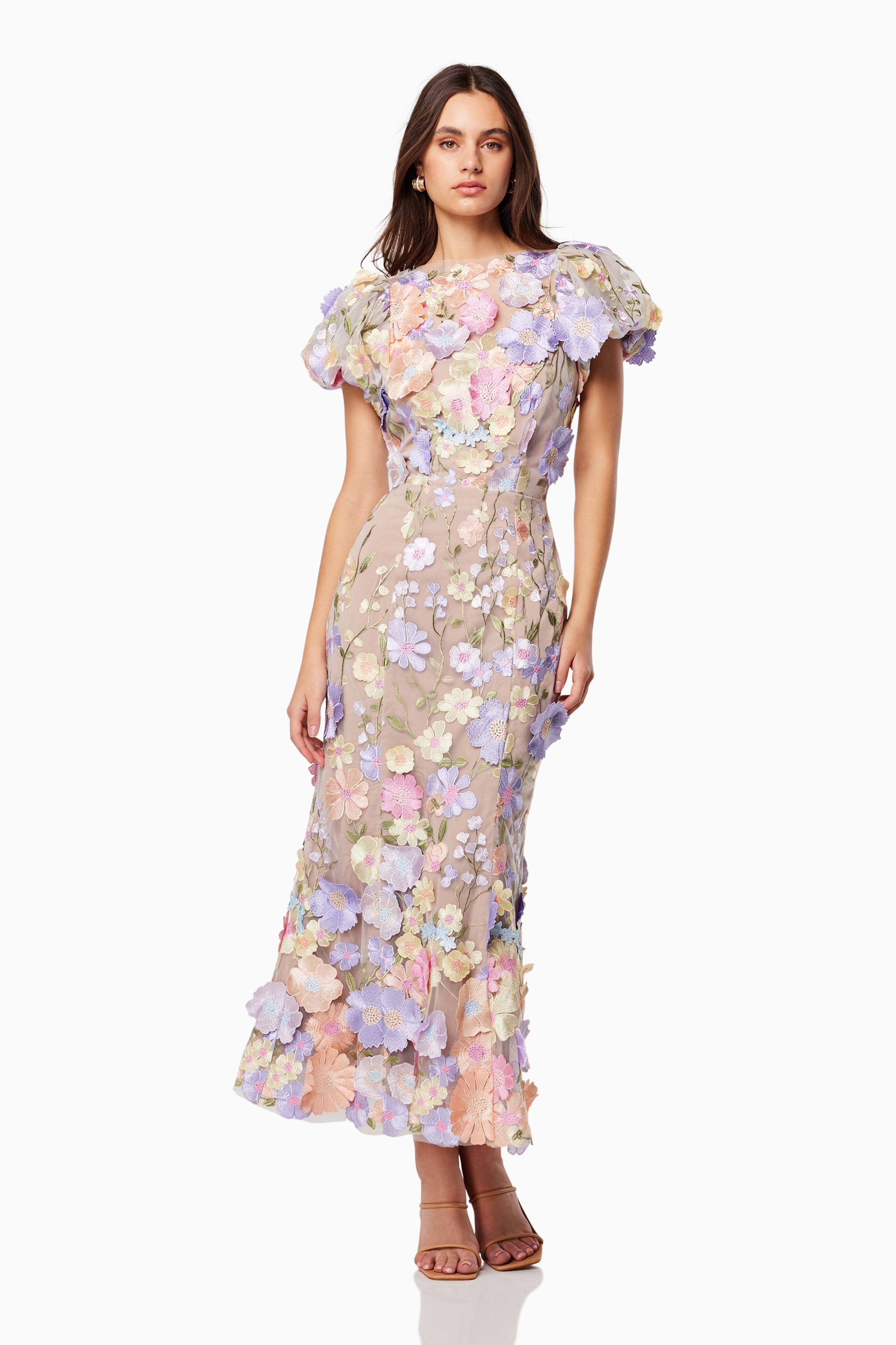 Astraea Women's Floral Summer Dress - Lightweight & Comfortable for Beach, Vacation, and Casual Wear
