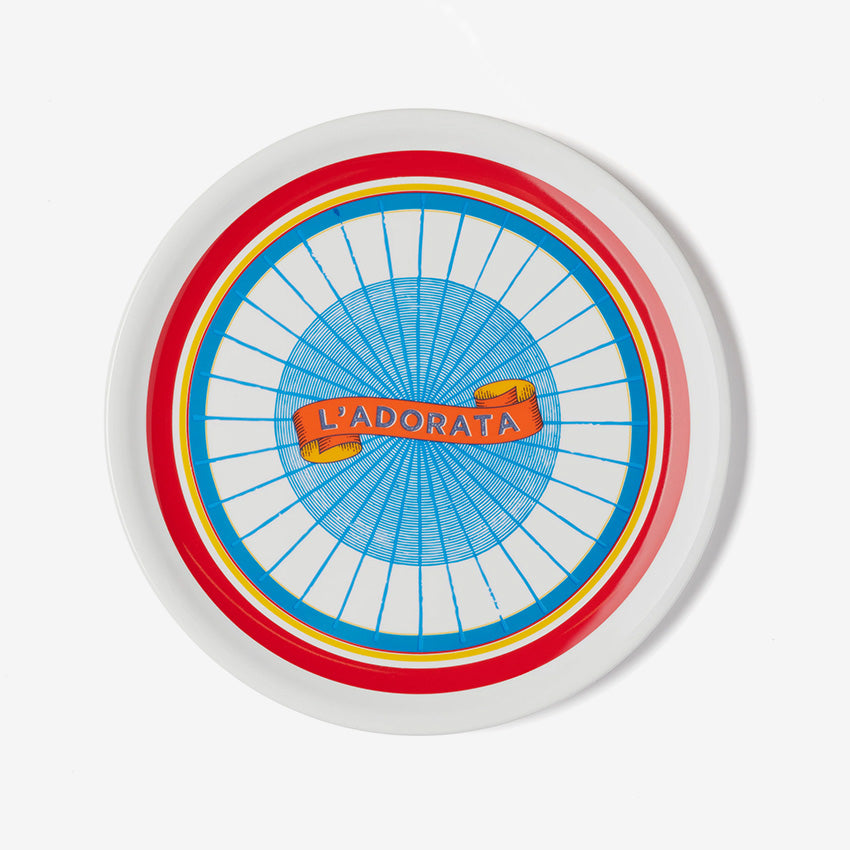 Bitossi Home L'Adorata Pizza Plate - Handmade Italian Ceramic Dinnerware for Pizza, Pasta & Appetizers | Perfect for Dining, Entertaining & Gift Giving