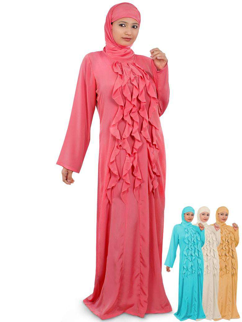Zaara Abaya - Elegant Islamic Prayer Dress for Women | Modest Muslim Clothing for Prayer & Daily Wear | Perfect for Mosque, Home & Special Occasions
