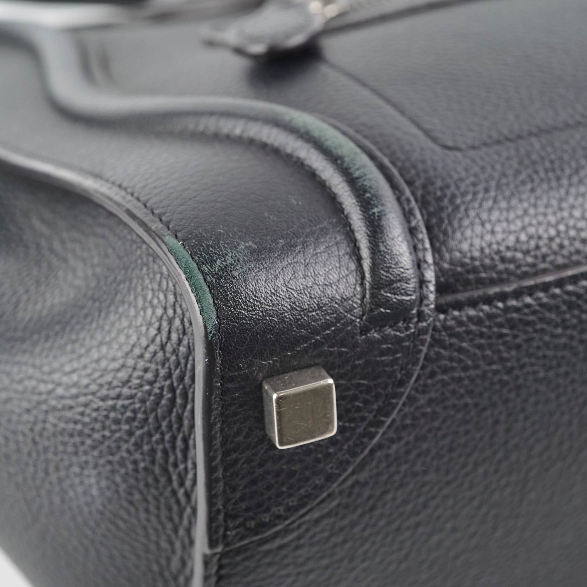 Celine Micro Luggage Black Leather Crossbody Bag - Stylish & Compact Handbag for Women, Perfect for Work, Travel & Everyday Use