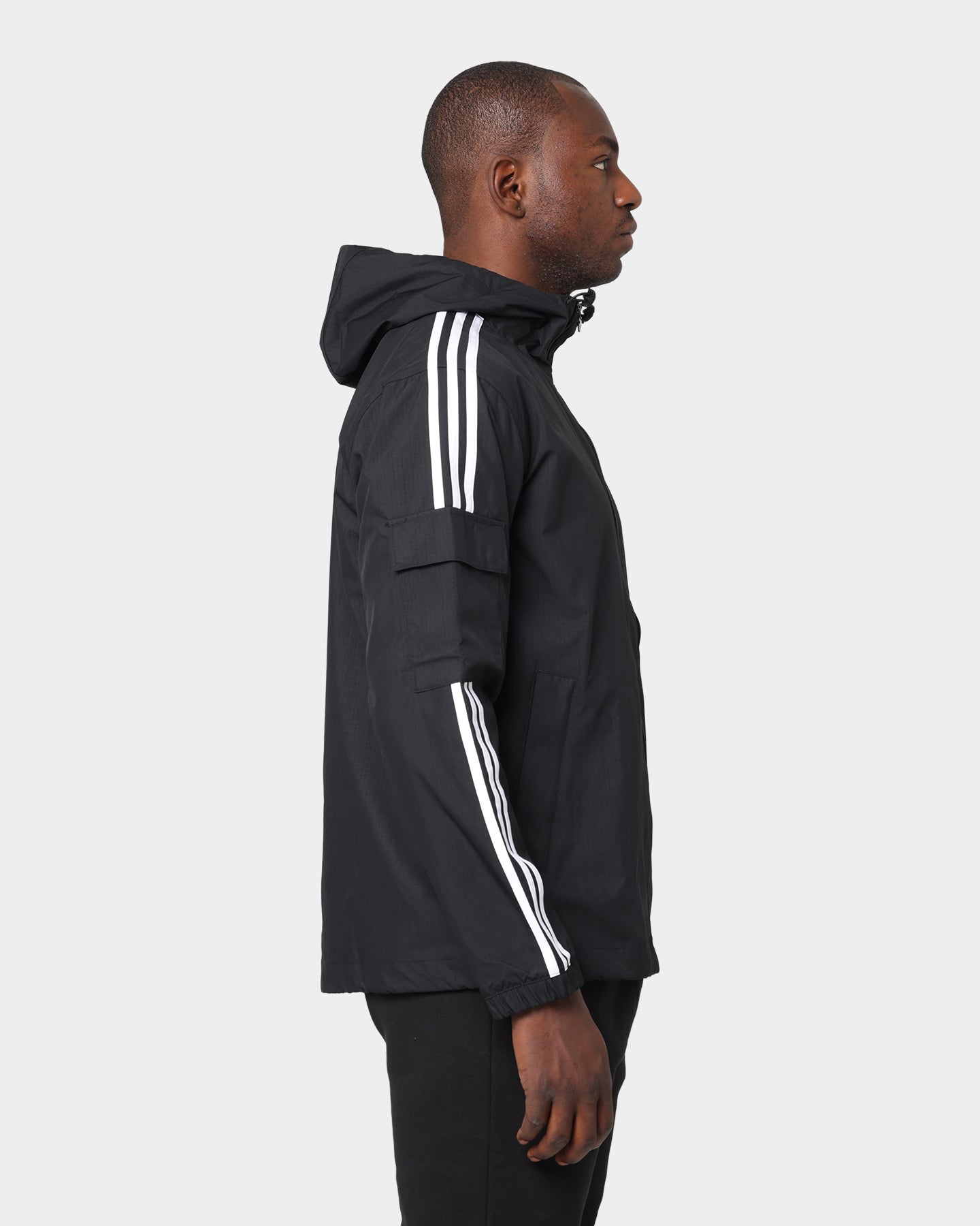 Adidas Classics 3 Stripe Full Zip Windbreaker Jacket for Men & Women - Lightweight Water-Resistant Running Hoodie - Perfect for Jogging, Gym & Outdoor Activities