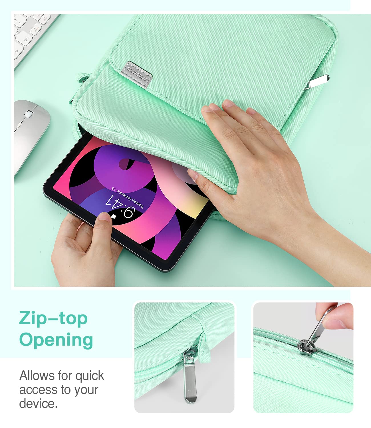 MoKo 9-11 Inch Tablet Sleeve Bag - Compatible with iPad Air 5 (10.9