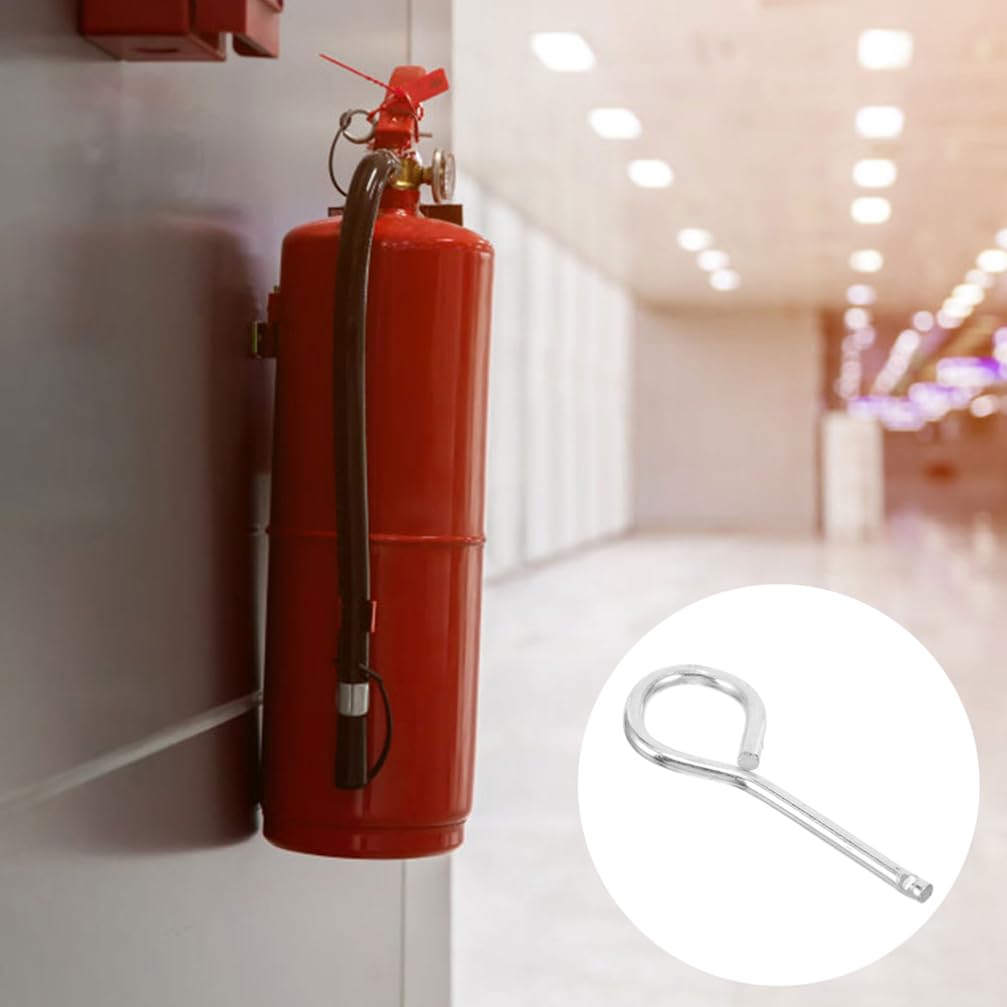 20PCS Heavy Duty Fire Extinguisher Pull Pin Replacement - Silver Safety Cotter Pins for Commercial & Home Fire Extinguishers - Ideal for Office Buildings, Kitchens, Workshops & Emergency Preparedness Kits