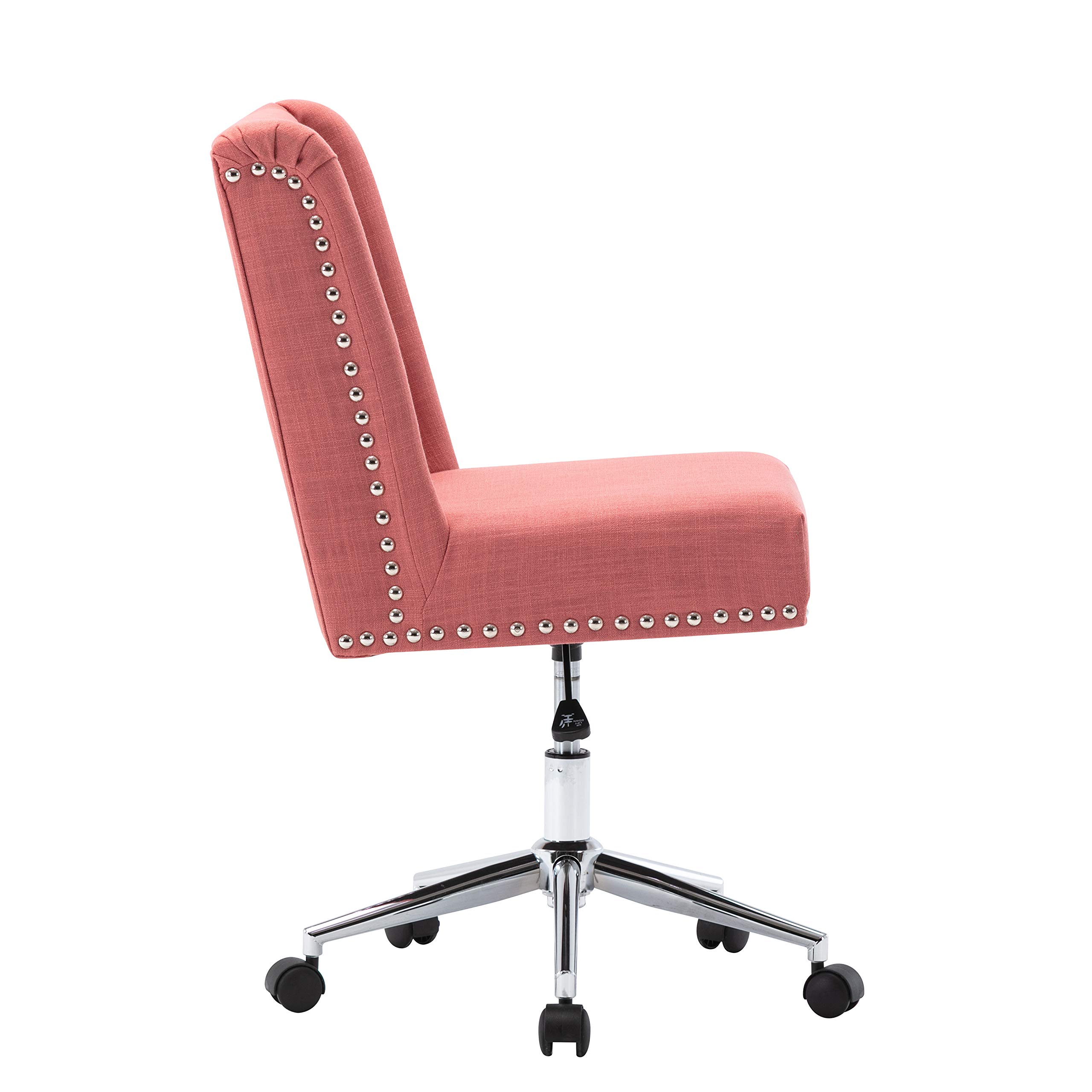 Porthos Ergonomic Home Office Chair with Breathable Fabric Upholstery & Studded Design - Perfect for Remote Work, Gaming & Study