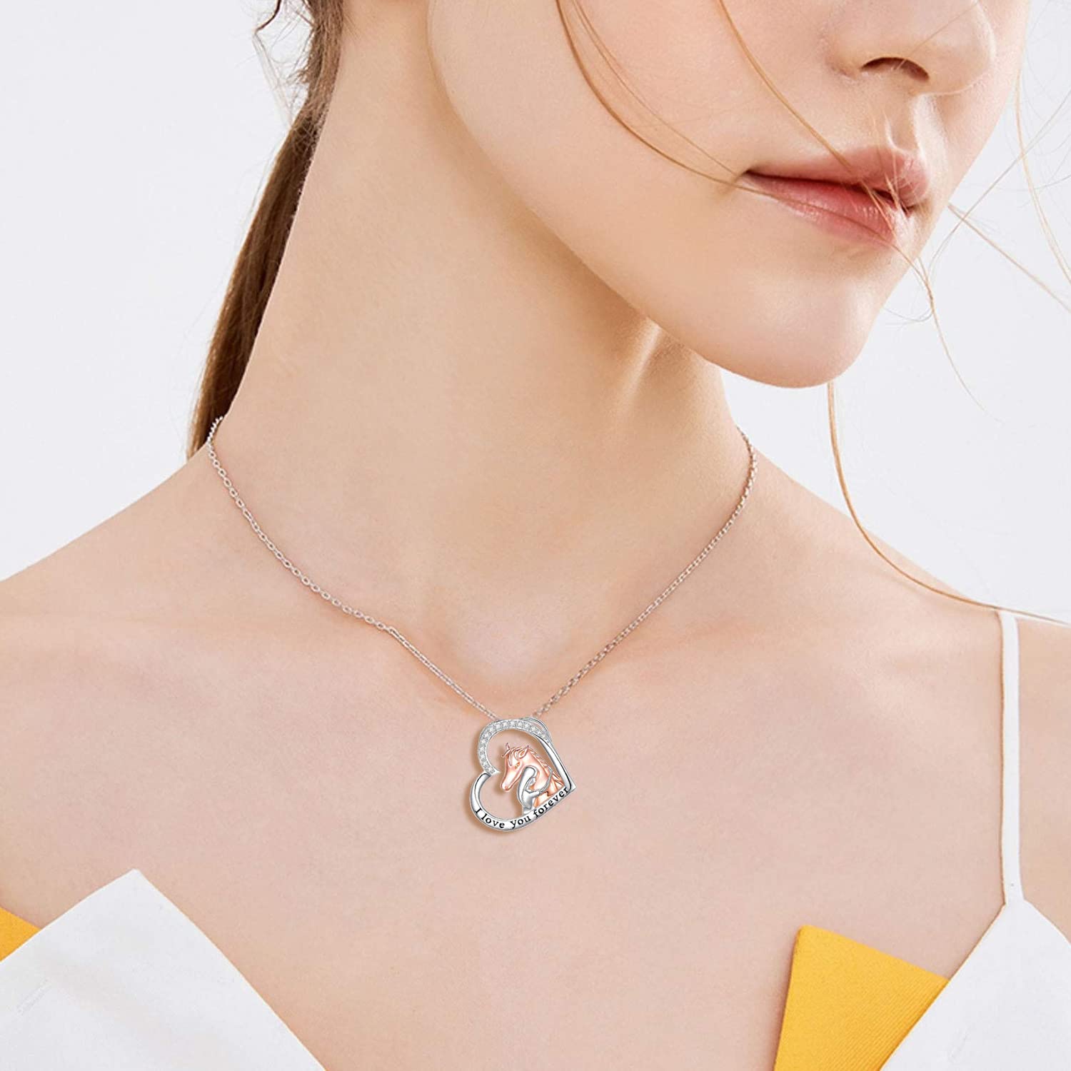 Wynn's 925 Sterling Silver Heart Pendant Necklace for Women - Cubic Zirconia Jewelry Gift for Wife, Mom, Girlfriend - Perfect for Birthday, Anniversary, Christmas & Mother's Day - Elegant Everyday Wear & Special Occasions