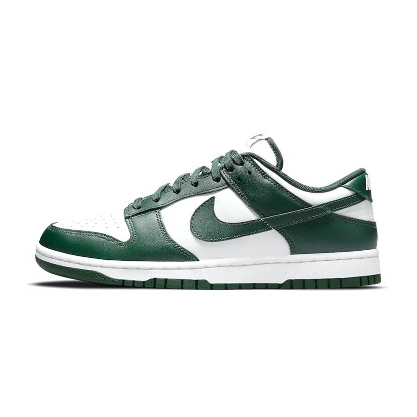 Nike Dunk Low Spartan Green Michigan State Sneakers - Men's Basketball Shoes for Casual Wear & Street Style