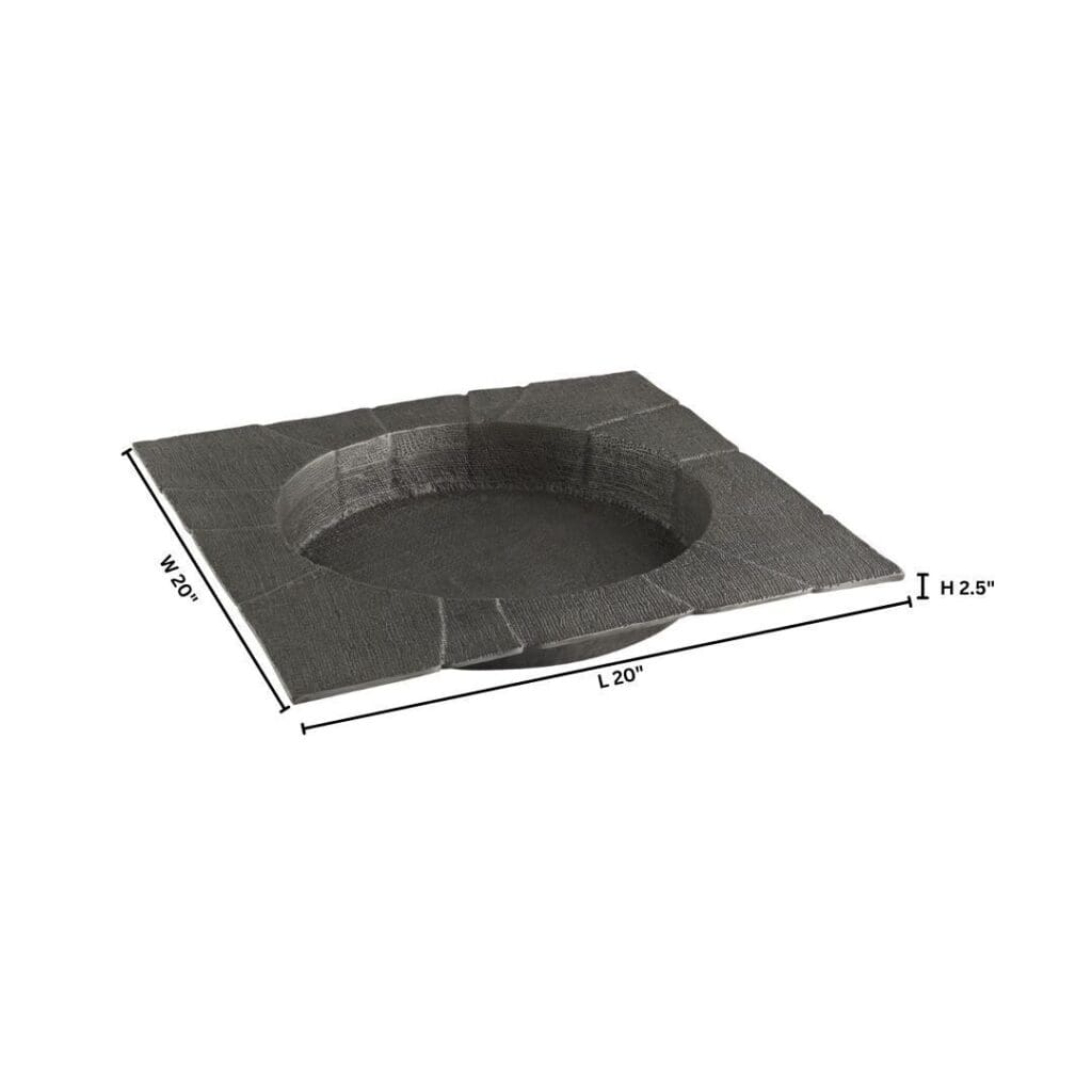 **Cyan Design 11658 Baxter Tray - Antique Pewter Small Decorative Serving Tray for Coffee, Tea, or Home Decor**