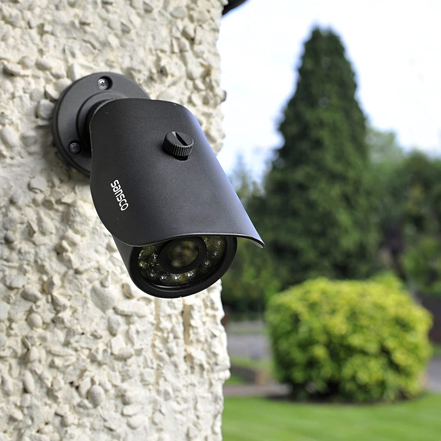 SANSCO 8CH 5MP HD CCTV Security Camera System with 8X 2MP Outdoor Bullet Cameras - Night Vision, AI Face/Human Detection, IP66 Vandalproof, Email/APP Alerts (No HDD) - Ideal for Home, Office & Business Surveillance