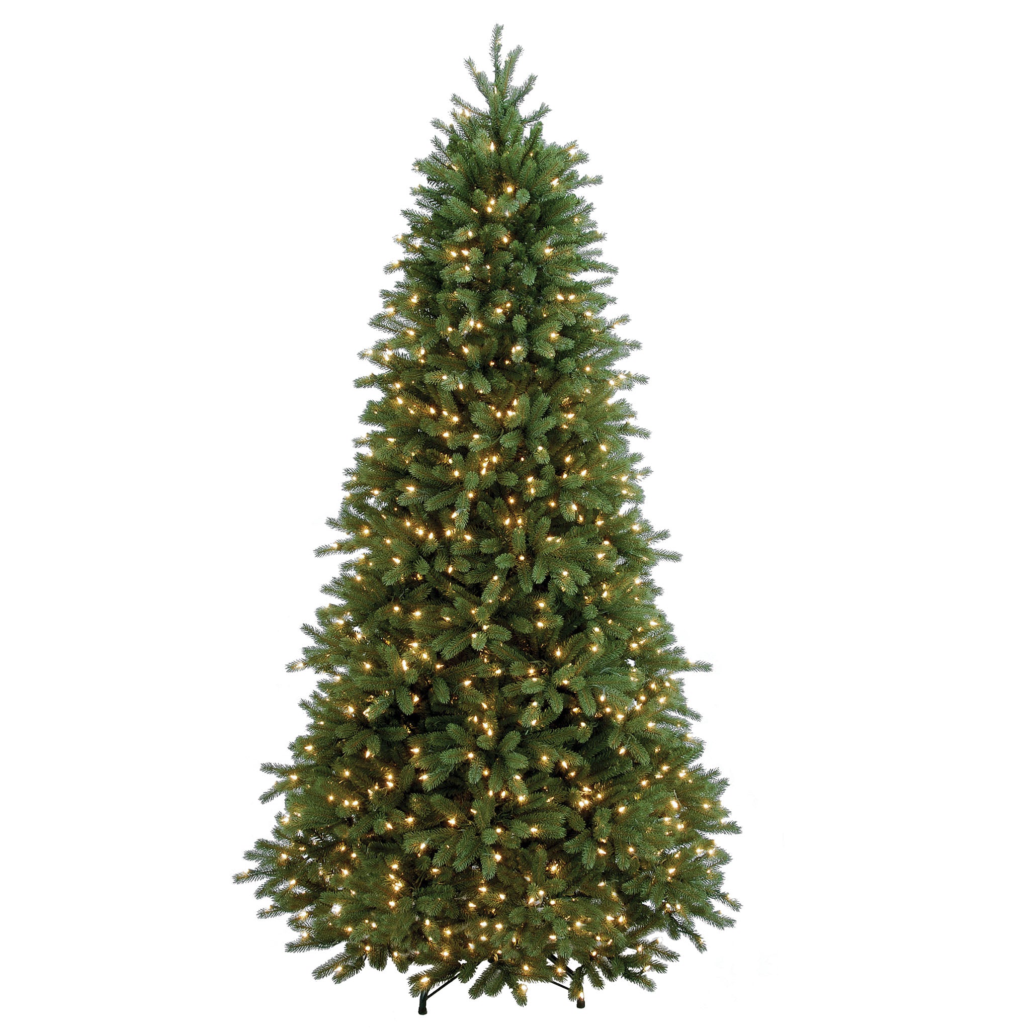 7.5 ft Pre-Lit Slim Fraser Fir Christmas Tree with Clear Lights - Perfect for Small Spaces & Holiday Decor