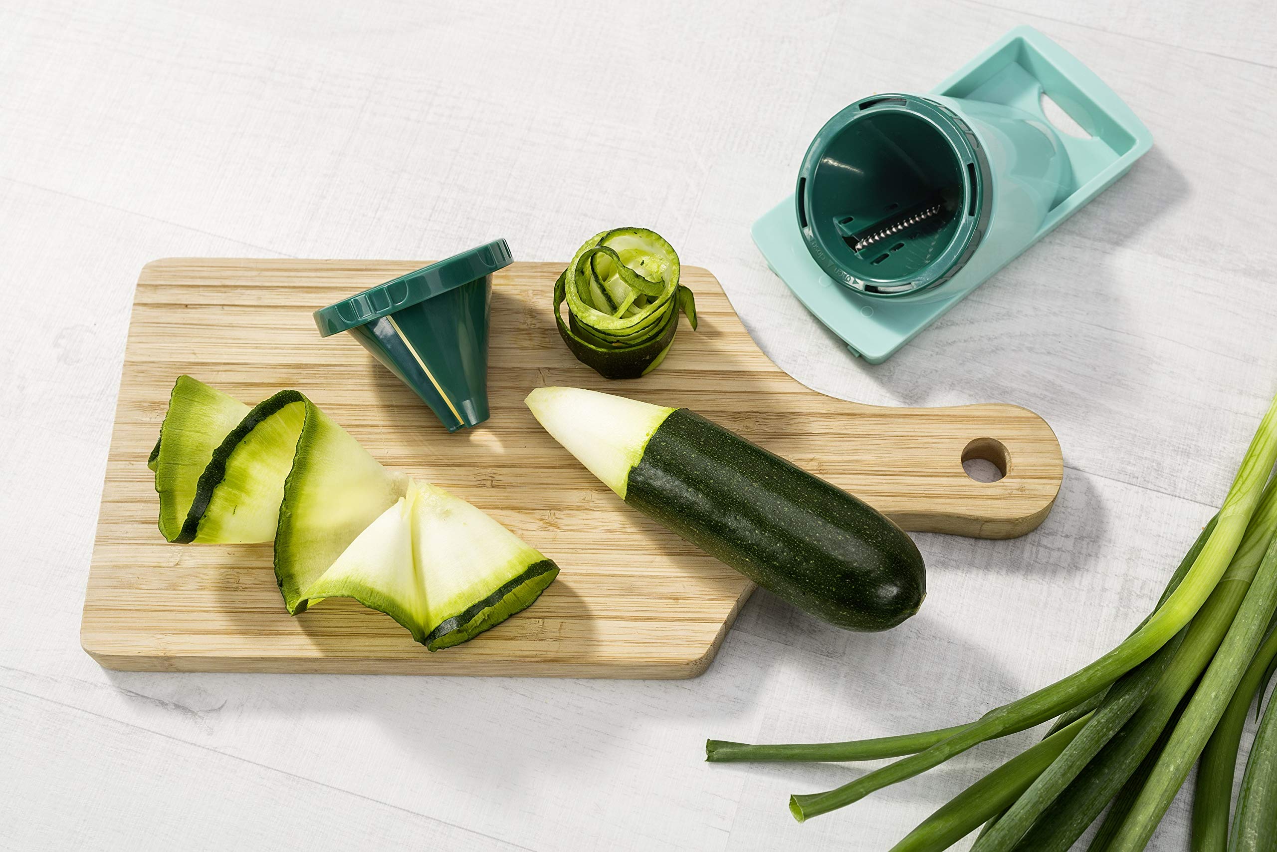 Premium Mint Green Vegetable and Fruit Cutter - 26.5 x 11.5 x 14.5 cm - Multi-Purpose Kitchen Tool for Slicing, Dicing & Chopping - Perfect for Salads, Meal Prep & Healthy Snacks