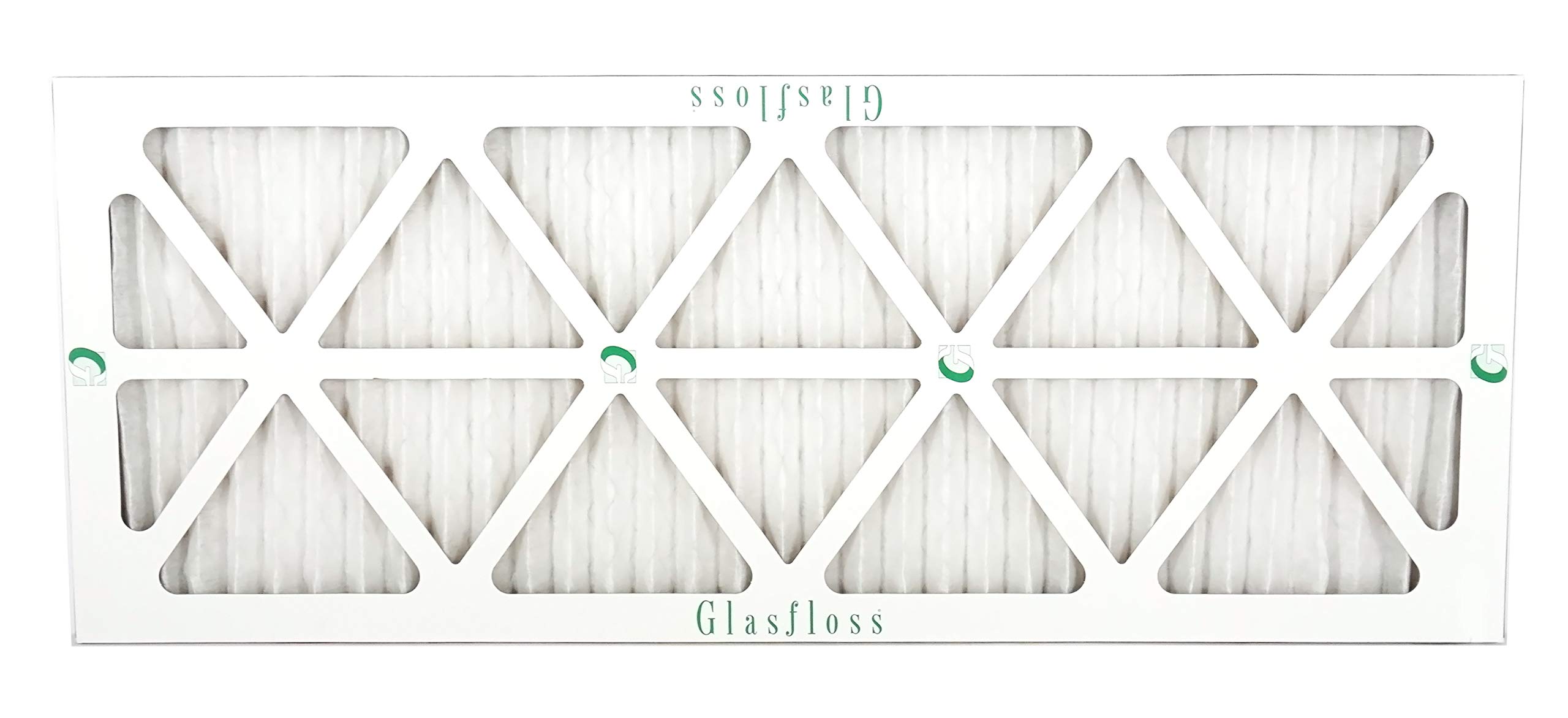 Glasfloss 10x30x1 MERV 10 Pleated Air Filter - 12 Pack - High Efficiency Furnace AC Filter - Made in USA (9.5x29.5x0.875 Inch) - Perfect for Home HVAC Systems & Air Purifiers