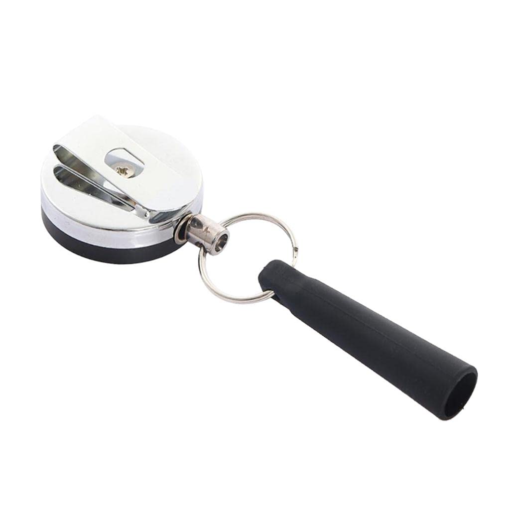Simhoa Retractable Pen Holder & Keychain - Anti-Loss Pencil Organizer for Office, School, Travel - Compact Writing Tool Accessory for Professionals, Students, Backpacks & Key Rings