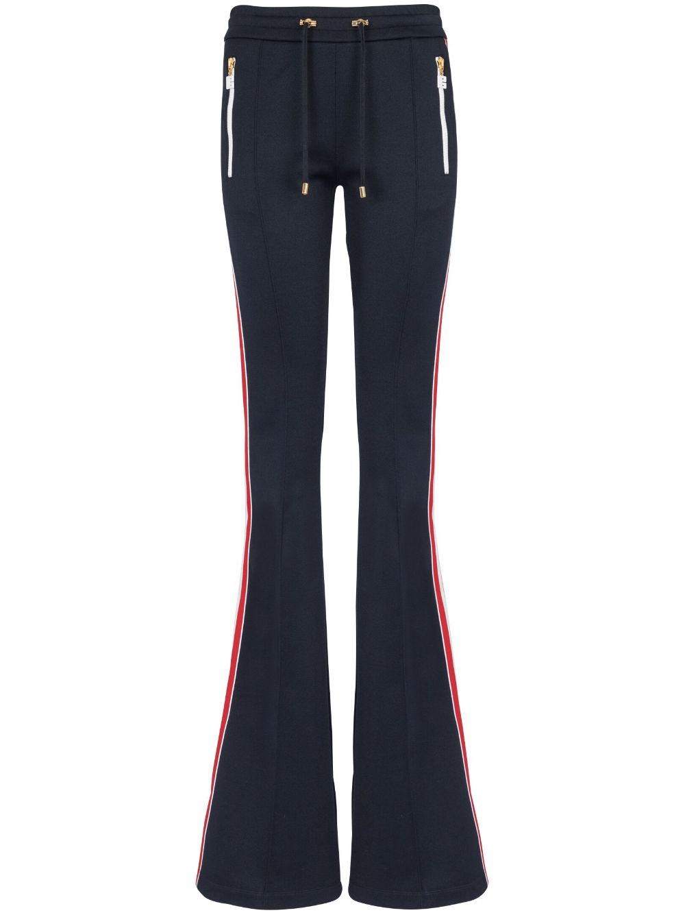 Balmain Blue Trousers for Women - High Waisted Slim Fit Dress Pants for Work, Office & Evening Wear