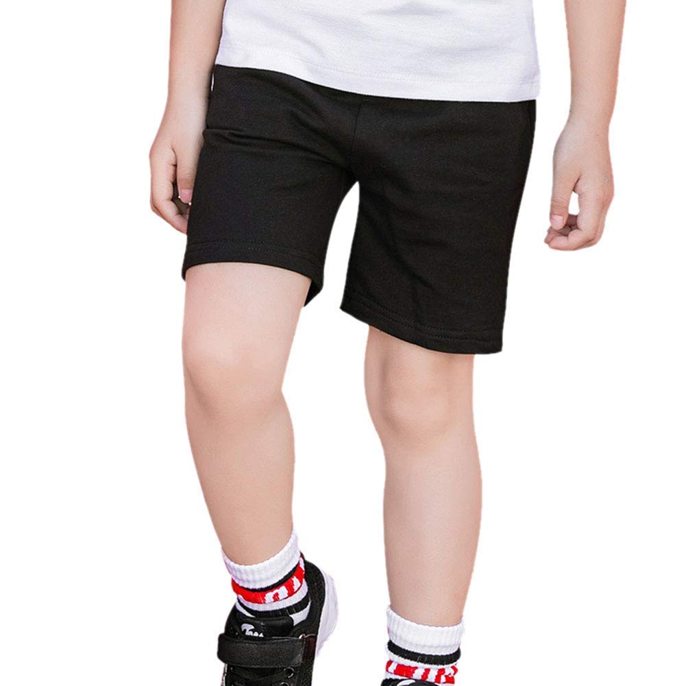 **PTPUKE Toddler Boys Girls Cotton Jogger Shorts - Soft Comfortable Athletic Casual Pants for Kids - Perfect for Playtime, Sports & Everyday Wear**