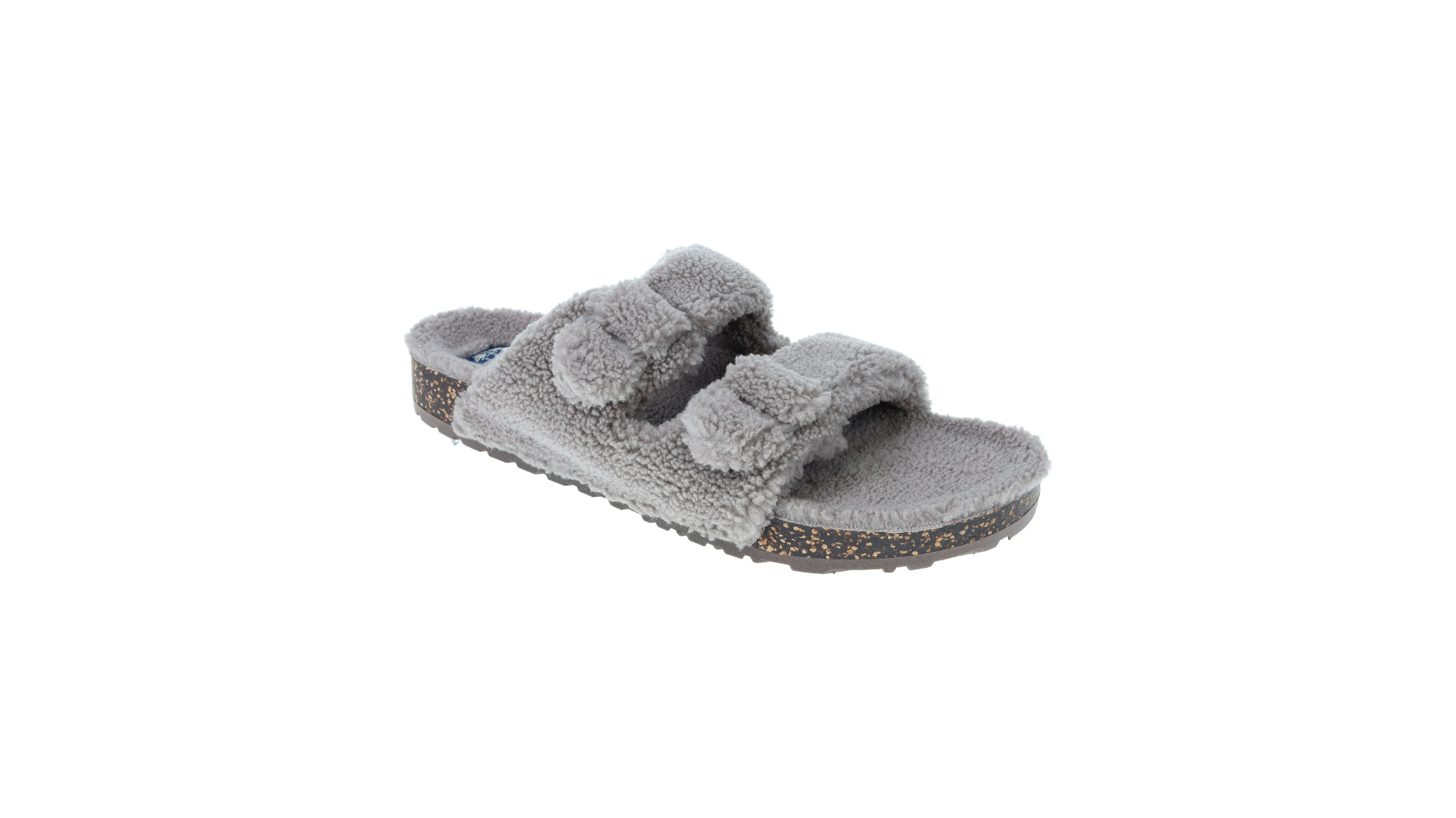 Cozy 2 Buckle Sherpa Slippers for Women & Men - Warm Winter House Shoes with Non-Slip Sole - Perfect for Indoor, Lounge & Home Comfort