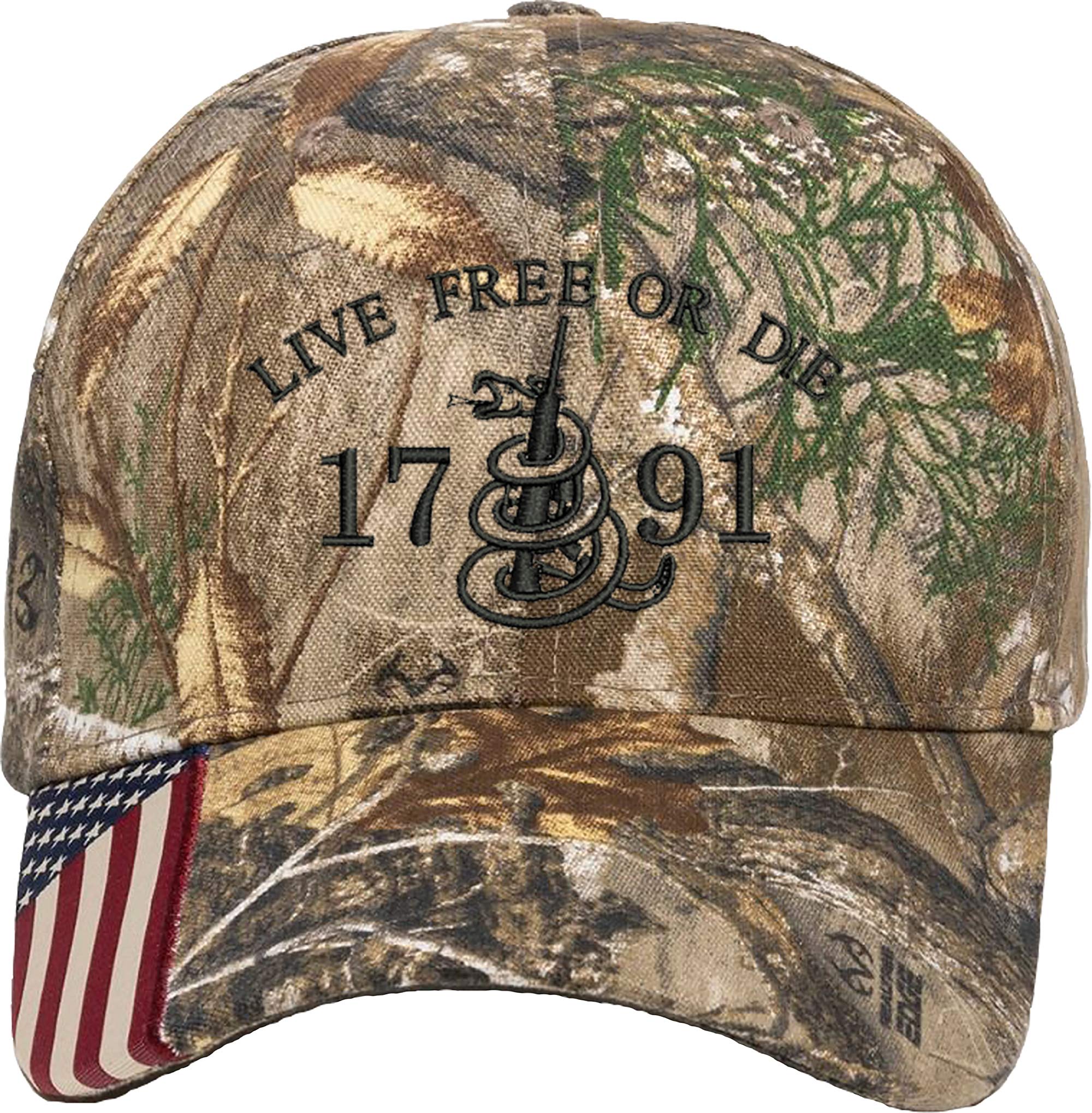 2nd Amendment 1791 AR15 Freedom Embroidered Hat - One Size Fits All for Outdoor & Shooting