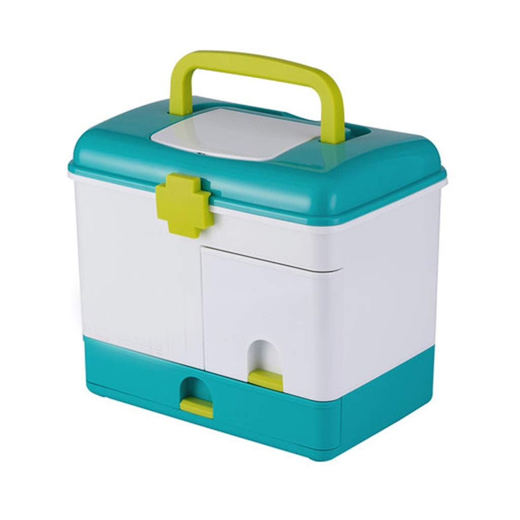 Multi-Function Medicine Storage Box - Large Capacity Portable Medical Organizer Cabinet with Drawers | Perfect for Home, Travel & Emergency First Aid Kits