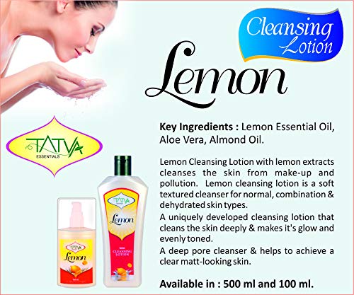 Lemon Cleansing Lotion 100ml - Refreshing Face Wash for Oily & Acne-Prone Skin - Perfect for Morning & Night Skincare Routine