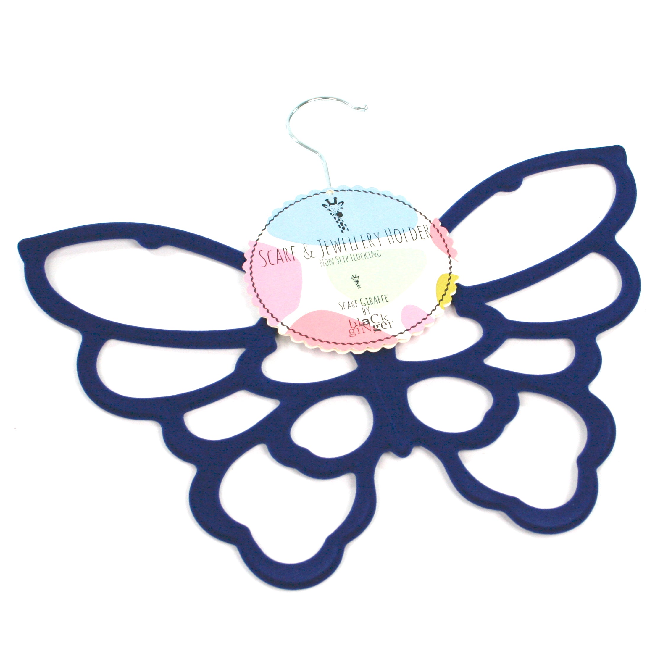 Butterfly Scarf Hanger - Space Saving Closet Organizer for Scarves, Shawls & Accessories | Perfect for Bedroom, Closet & Travel Storage