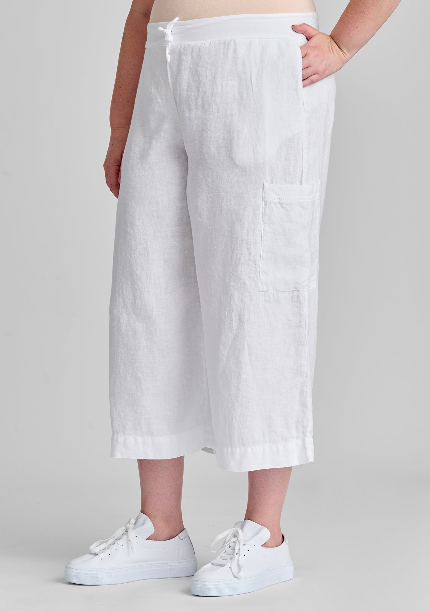 Full Time Linen Drawstring Pants for Women - Comfortable Casual Lounge Pants for Home, Yoga, and Travel