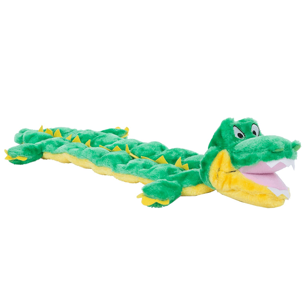 Outward Hound Squeaker Matz Plush Alligator Dog Toy - Durable Chew Toy for Small & Medium Dogs - Perfect for Fetch, Tug-of-War & Cuddle Time