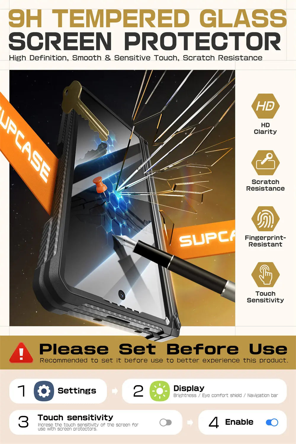 SUPCASE Unicorn Beetle Pro Rugged Case for Samsung Galaxy Z Fold 6 - Shockproof Protective Cover with Built-in Screen Protector | Perfect for Outdoor, Work & Travel Use