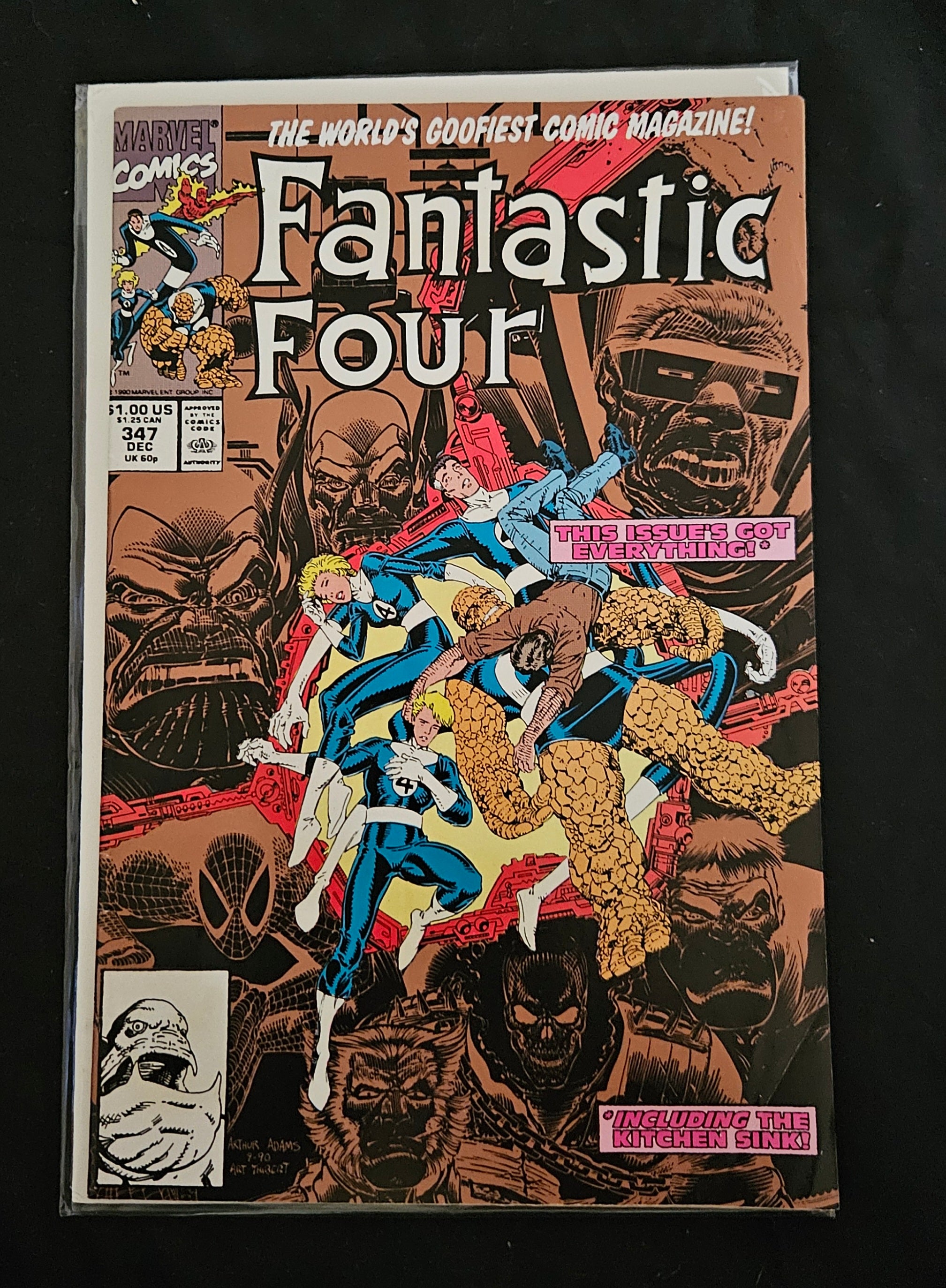 Fantastic Four #347: The New Fantastic Four, Part 3 - Secret of the Soul Gem | Marvel Comics 1991 | Collectible Vintage Comic Book for Marvel Fans & Comic Collectors