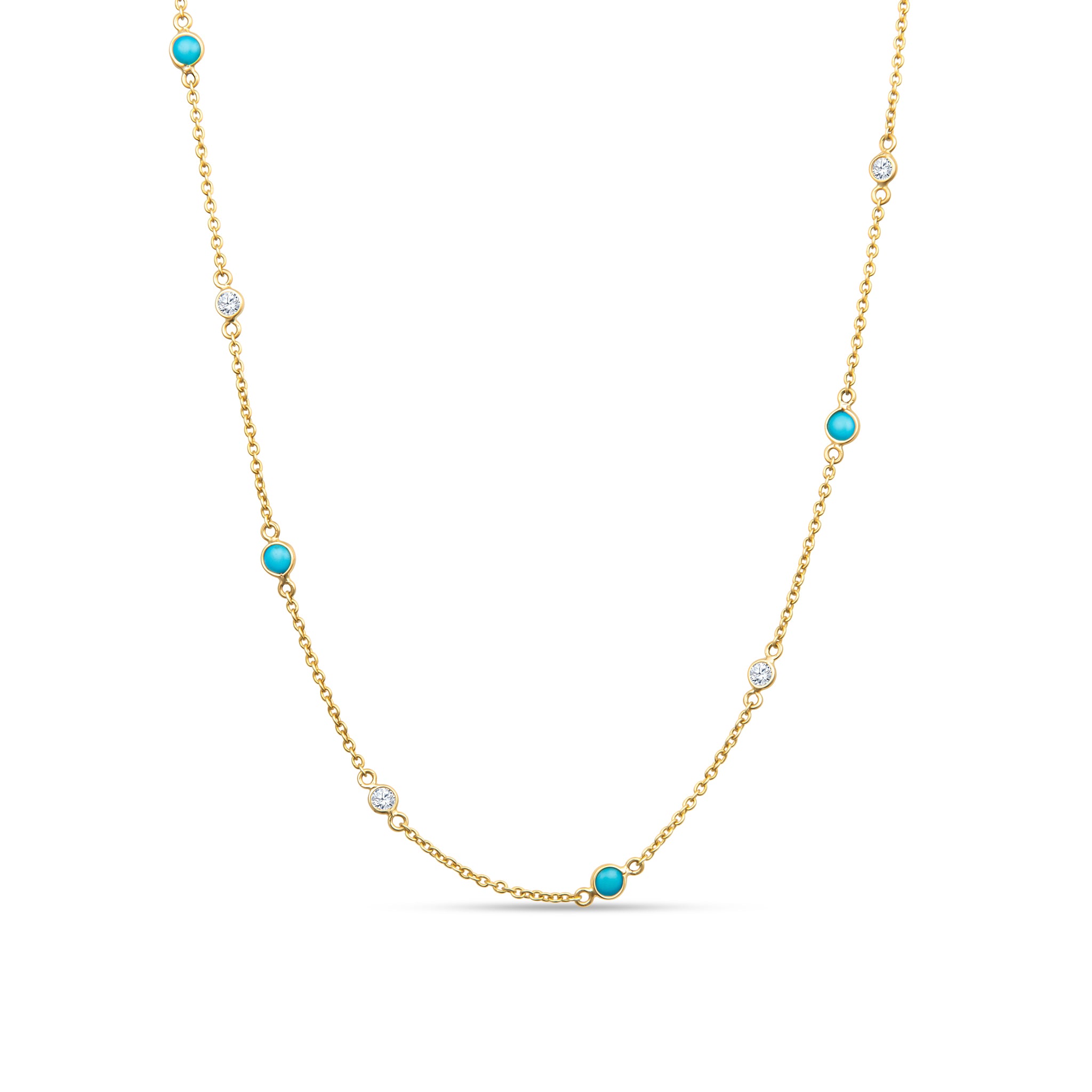 14K Gold Dainty Necklace with White Diamonds - Elegant Olivia Collection | Perfect for Weddings, Anniversaries & Everyday Luxury Jewelry