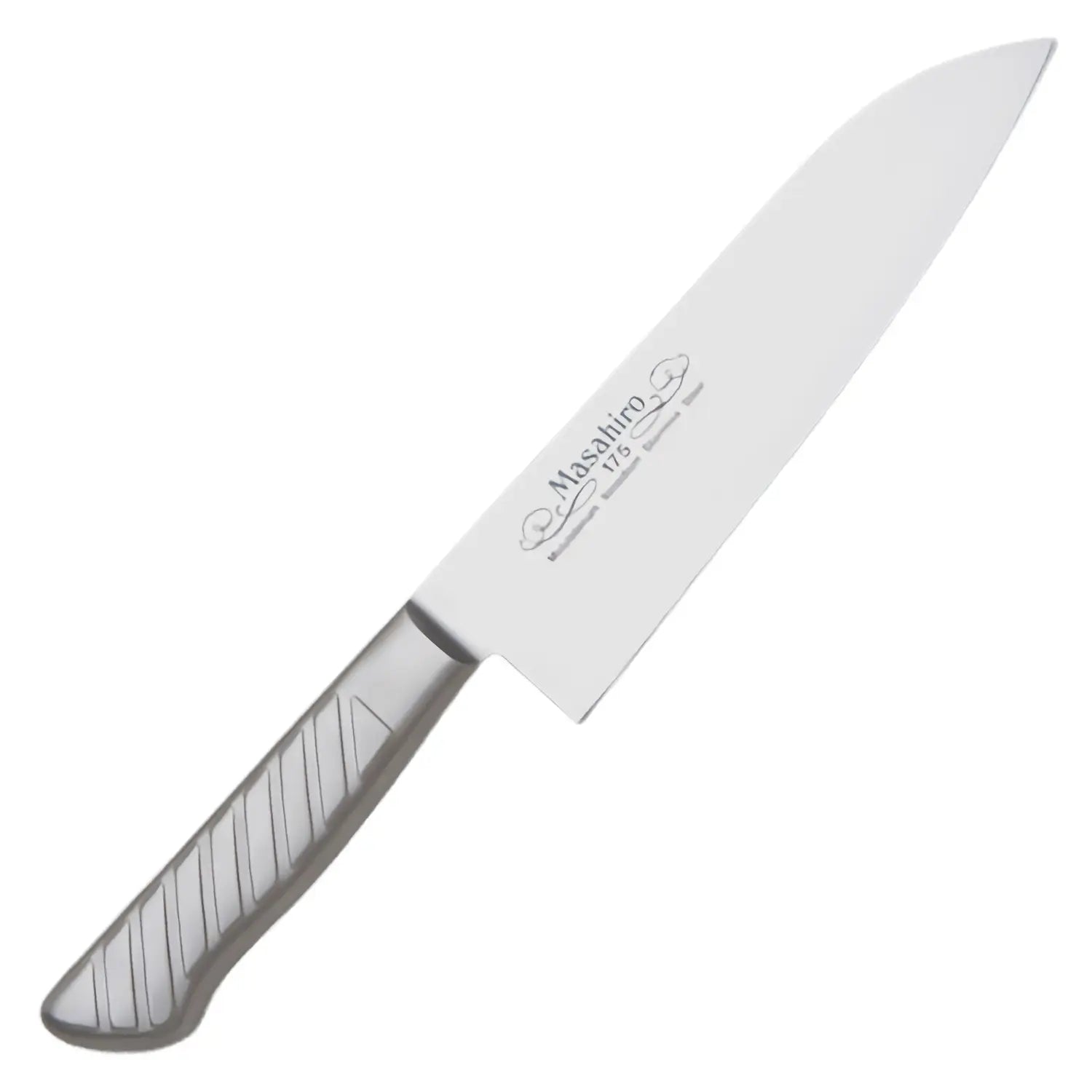 Masahiro MV-S Molybdenum Vanadium Stainless Steel Santoku Knife - 7 Inch Japanese Chef Knife for Precision Slicing, Dicing & Chopping - Perfect for Home Kitchen & Professional Use
