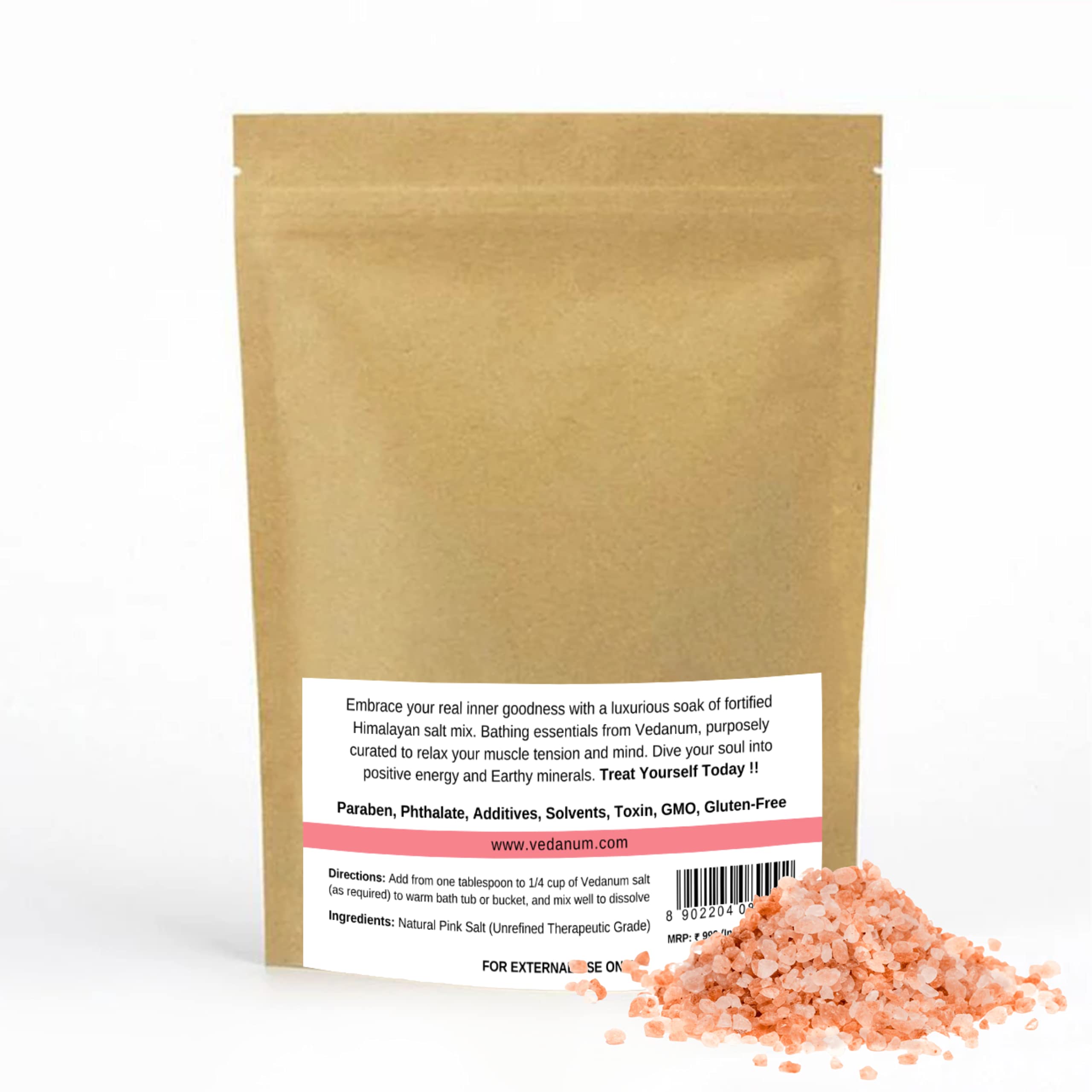 Premium Himalayan Pink Bath Salt - 84 Minerals for Muscle Relief, Detox & Skin Therapy | 1KG Natural Spa Grade | Relaxation, Stress Relief & Negative Energy Cleansing | Perfect for Home Spa, Aromatherapy & Self-Care Rituals