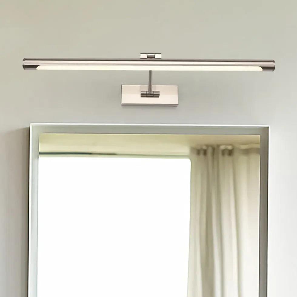 Nickel Linear LED Bathroom Mirror Lights - Modern Vanity Lighting for Makeup & Shaving - Perfect for Bathrooms, Dressing Rooms & Luxury Hotels