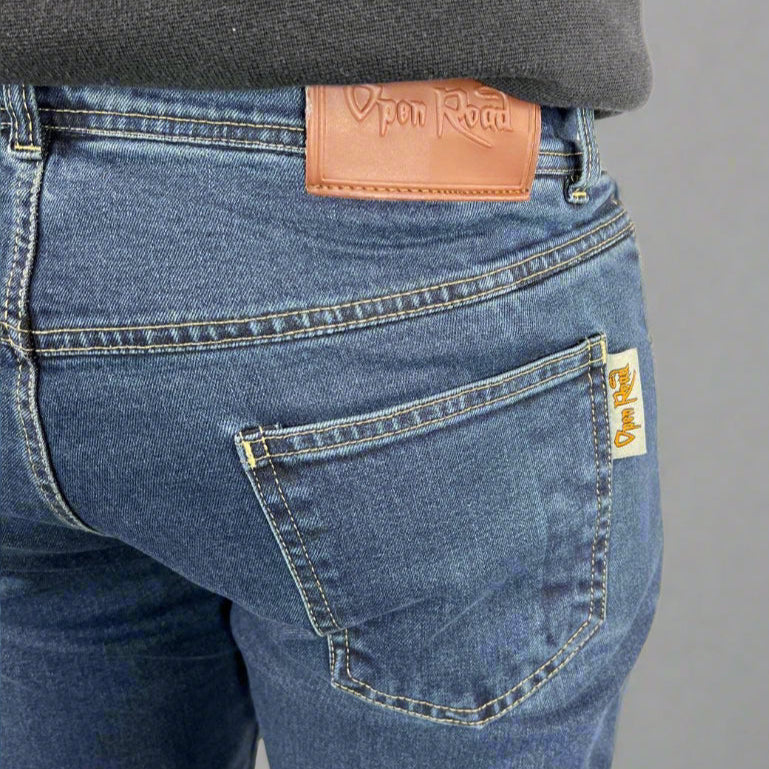 Men's Classic Armored Jeans - Durable Motorcycle Riding Pants for Safety & Comfort - Perfect for Bikers, Commuters & Outdoor Adventures