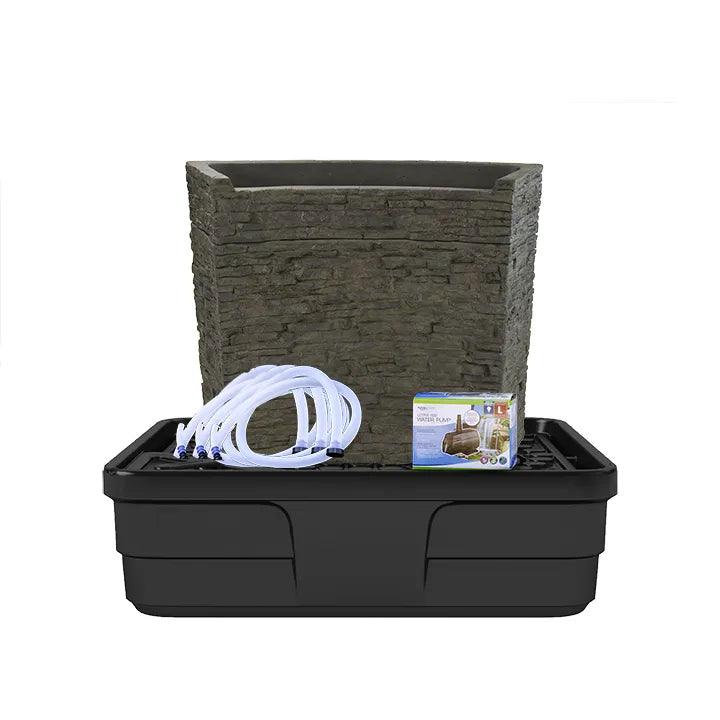 Stacked Slate Spillway Wall Fountain Kit 32