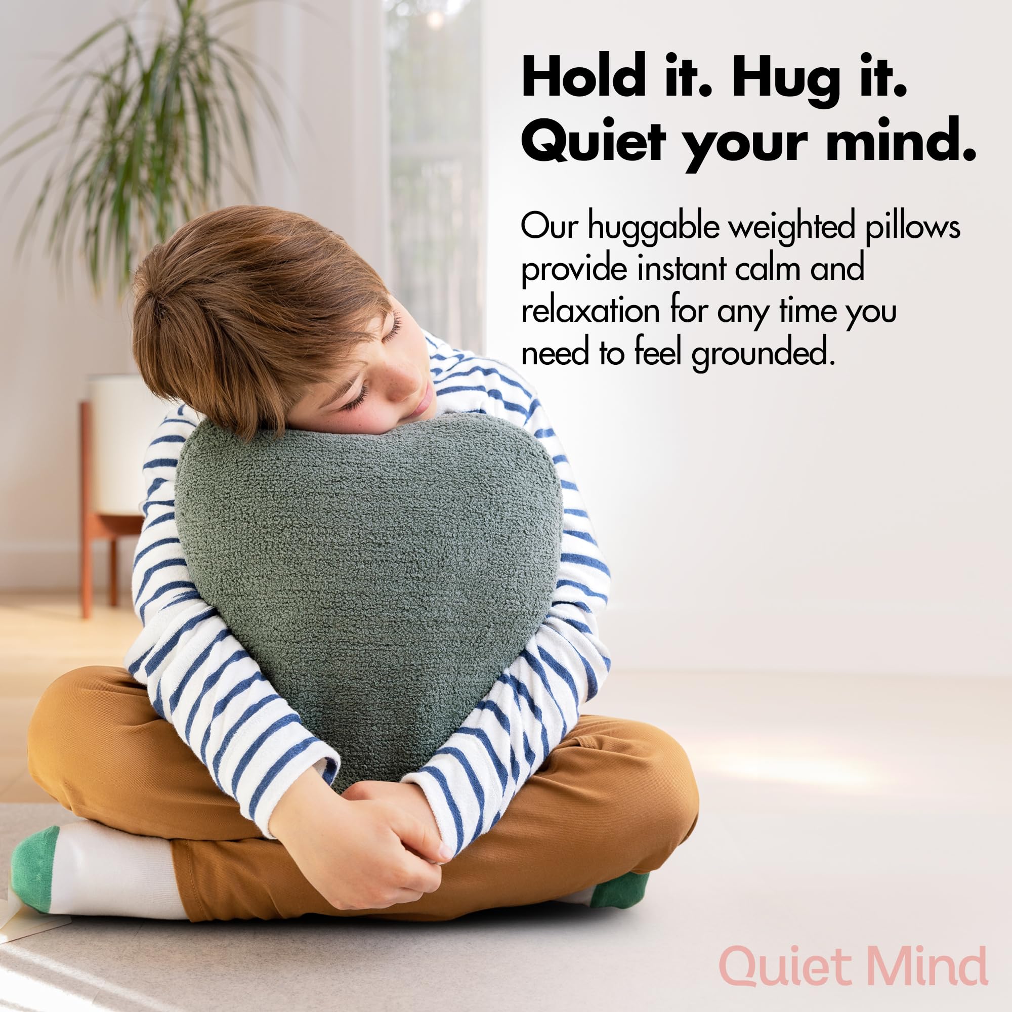 The Original Weighted Pillow for Adults - 9 lbs Medium Blueberry Cooling Body Pillow | Stress Relief & Anxiety Support | Perfect for Sleeping, Meditation, and Relaxation at Home or Office
