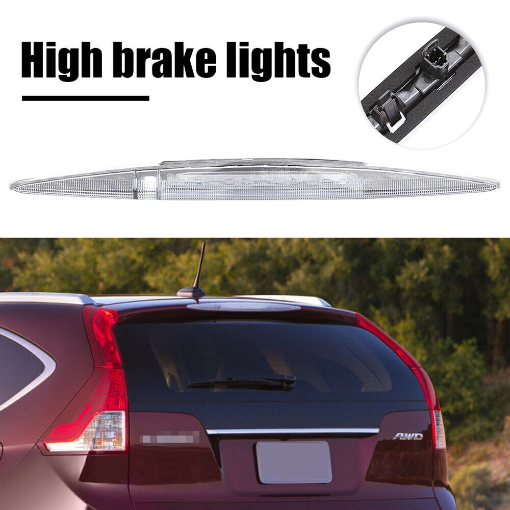Crystal Clear Lens LED High Mount Third Brake Stop Light Compatible with 2012-2016 Honda CR-V | Enhanced Visibility & Safety for Night Driving & Bad Weather Conditions