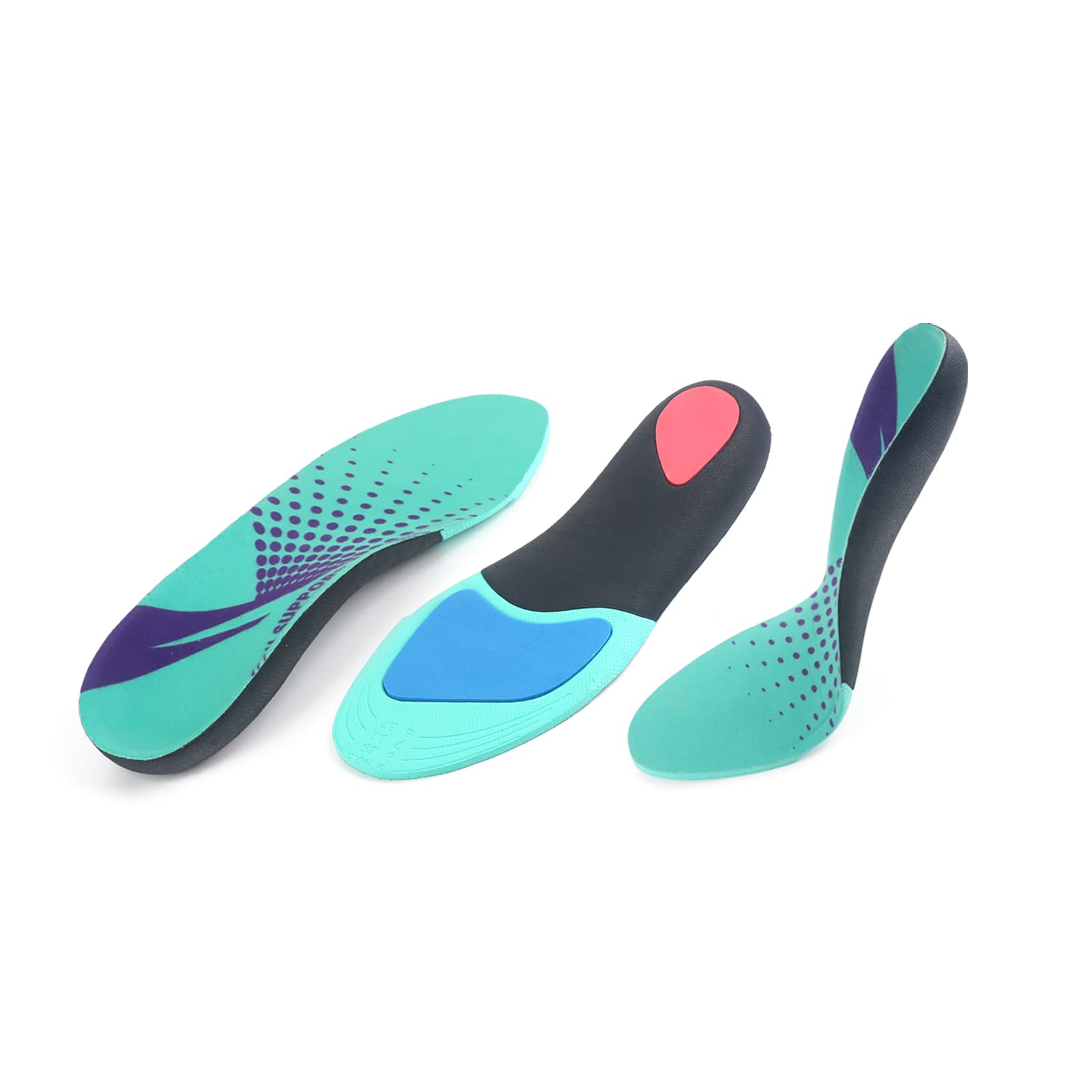 Nexobot Plantar Fasciitis Arch Support Shoe Insoles - High Arch Gel Insoles with PU Memory Foam for Men & Women - All Day Comfort for Work, Standing & Walking (Women's Size 6-10) - Perfect for Nurses, Teachers & Retail Workers