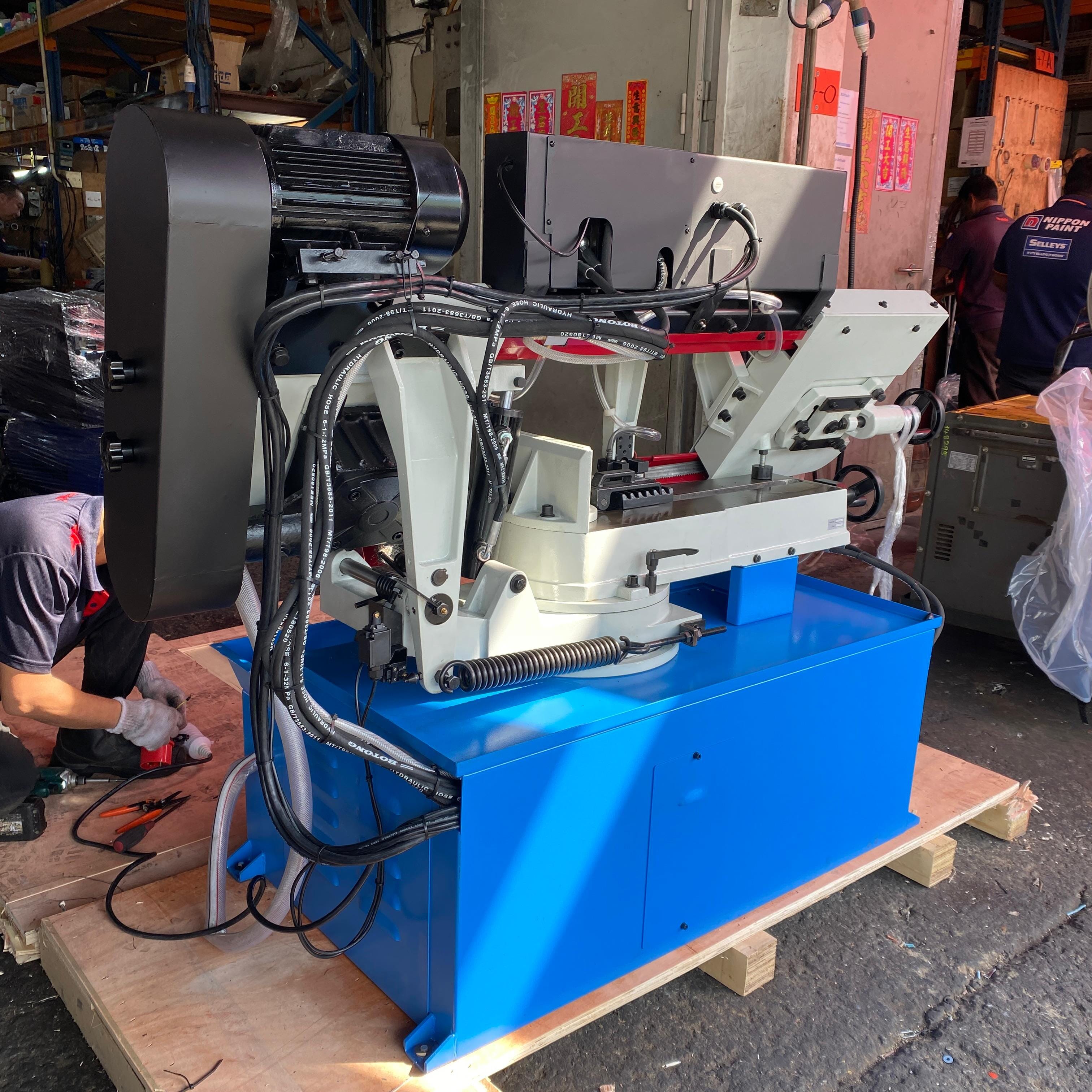 Aiko 10-Inch 4-Speed Bandsaw Machine (27x0.9x3215) - Model BSM BS1018RH - Perfect for Woodworking, Metal Cutting & DIY Projects
